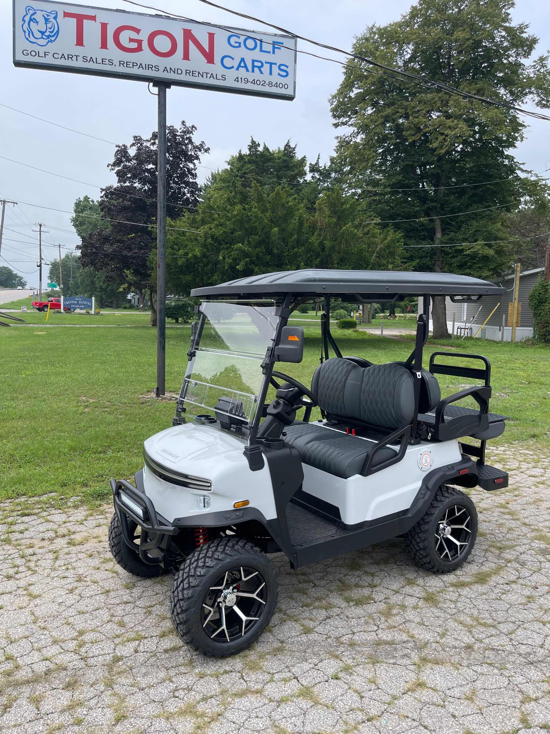 2026 Denago Nomad XL Golf Cart in White for sale at TIGON Swanton, OH