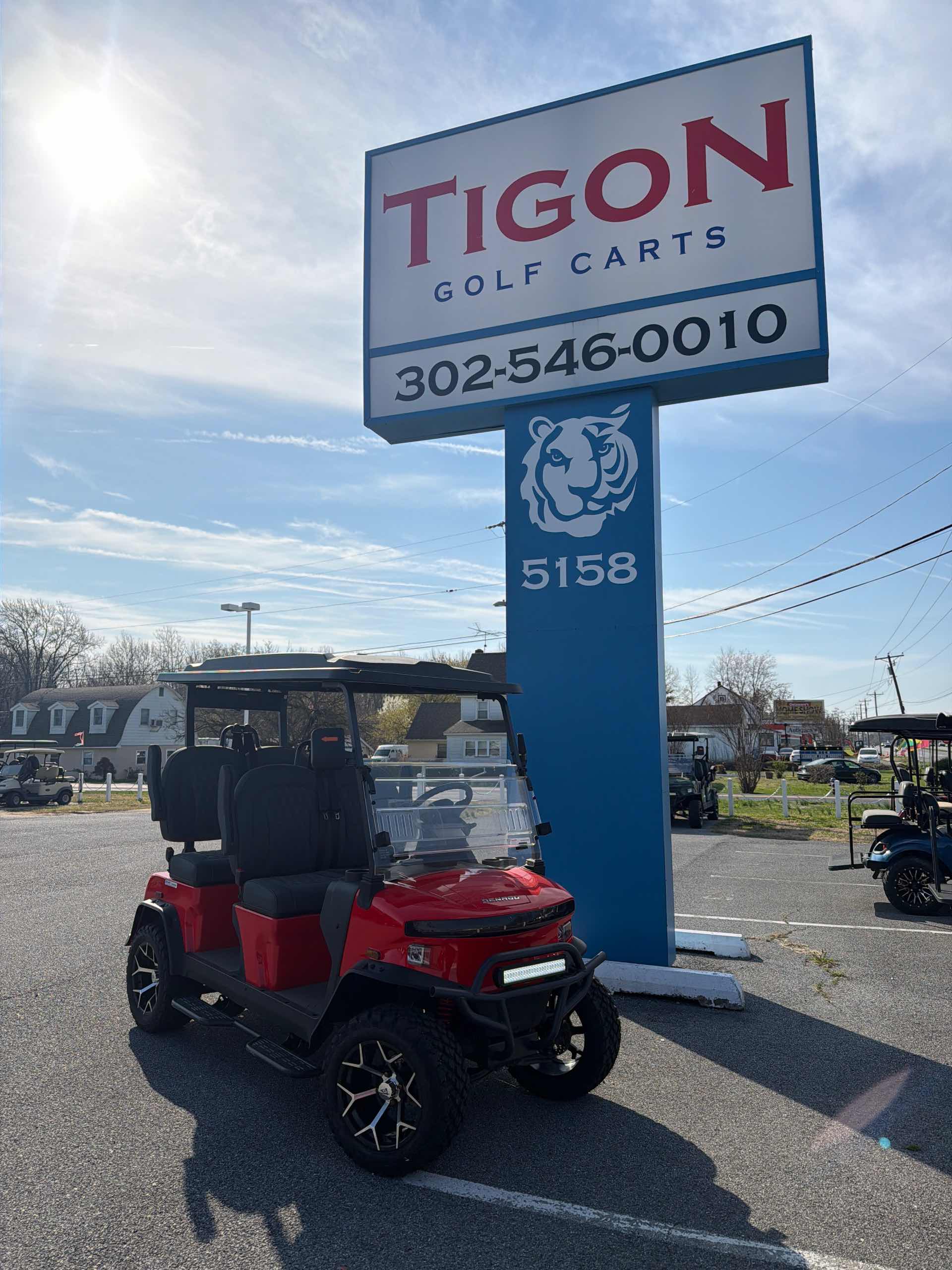 2026 Denago Rover XL Golf Cart in Red