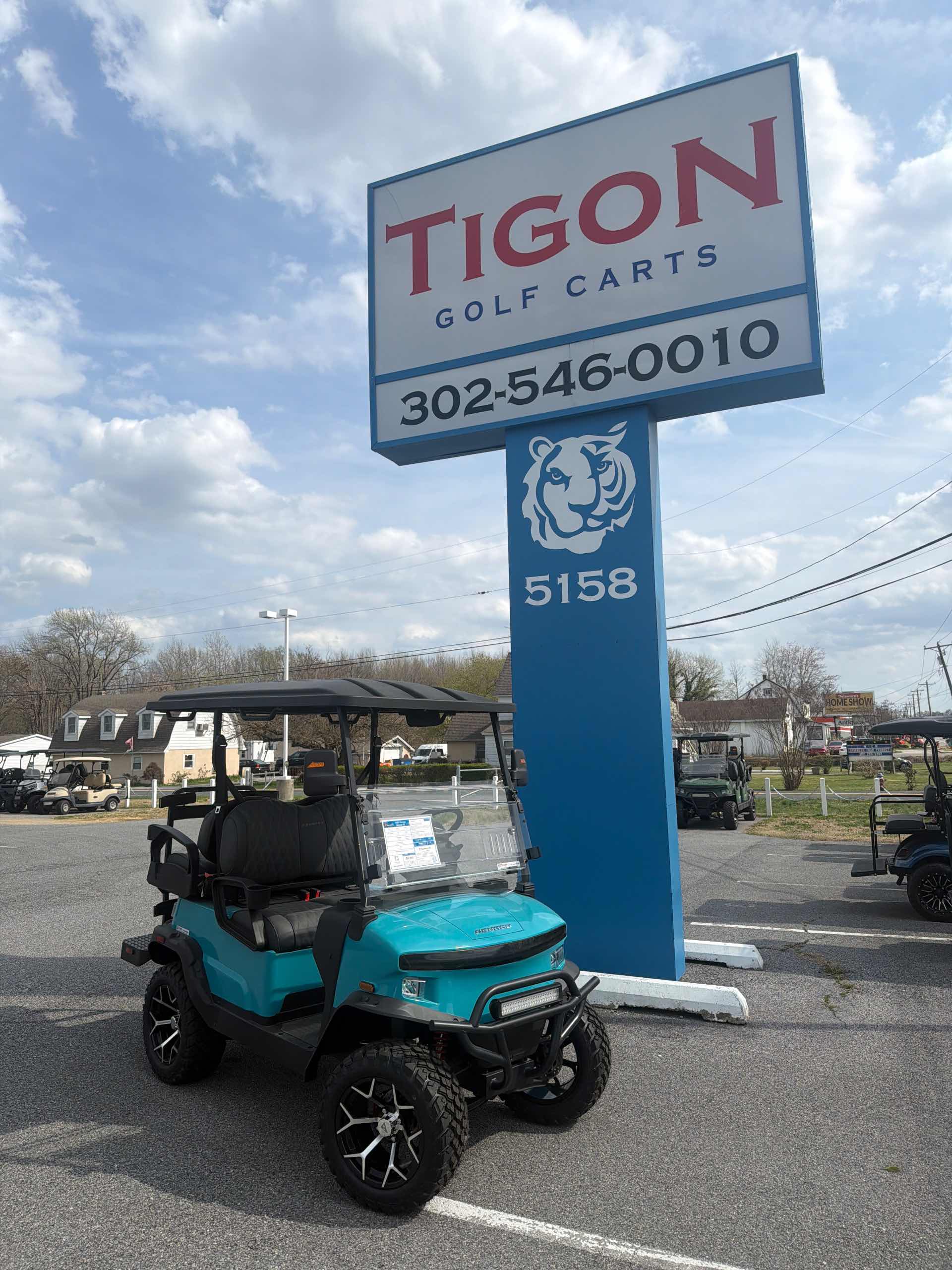 2026 Denago Nomad XL Golf Cart in Aqua