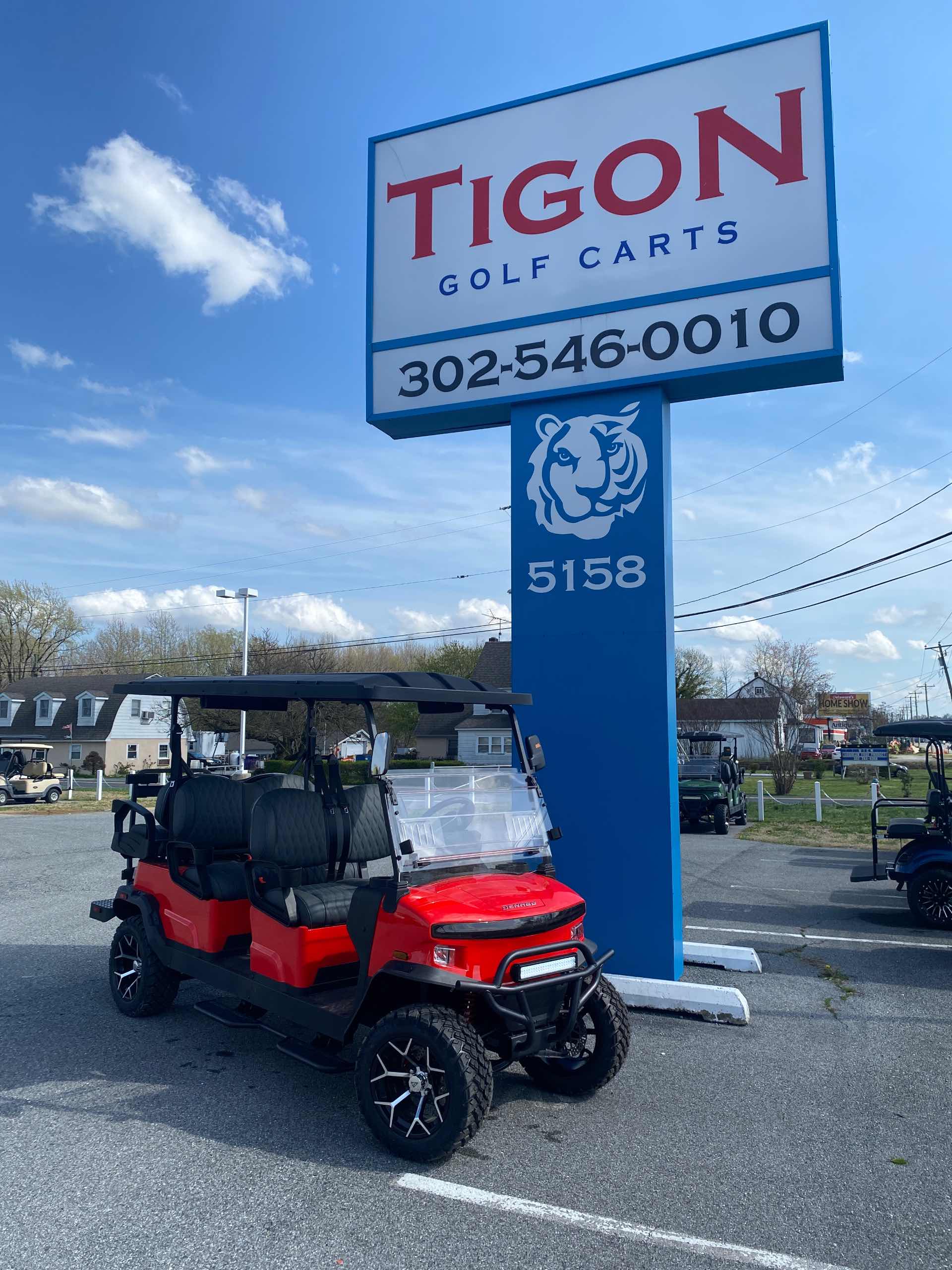 2026 Denago Rover XL6 Golf Cart in Scarlet
