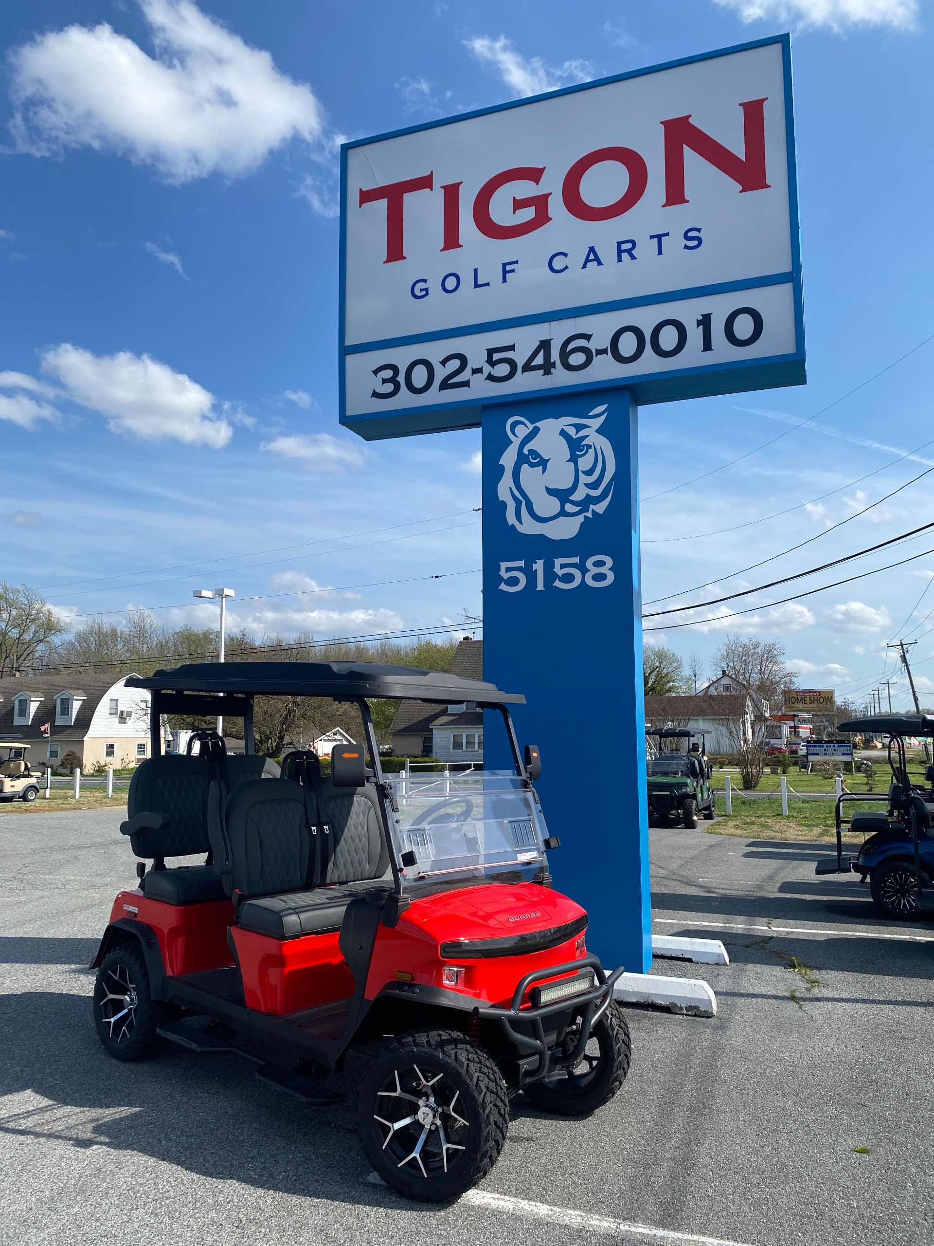 2026 Denago Rover XL Golf Cart in Red