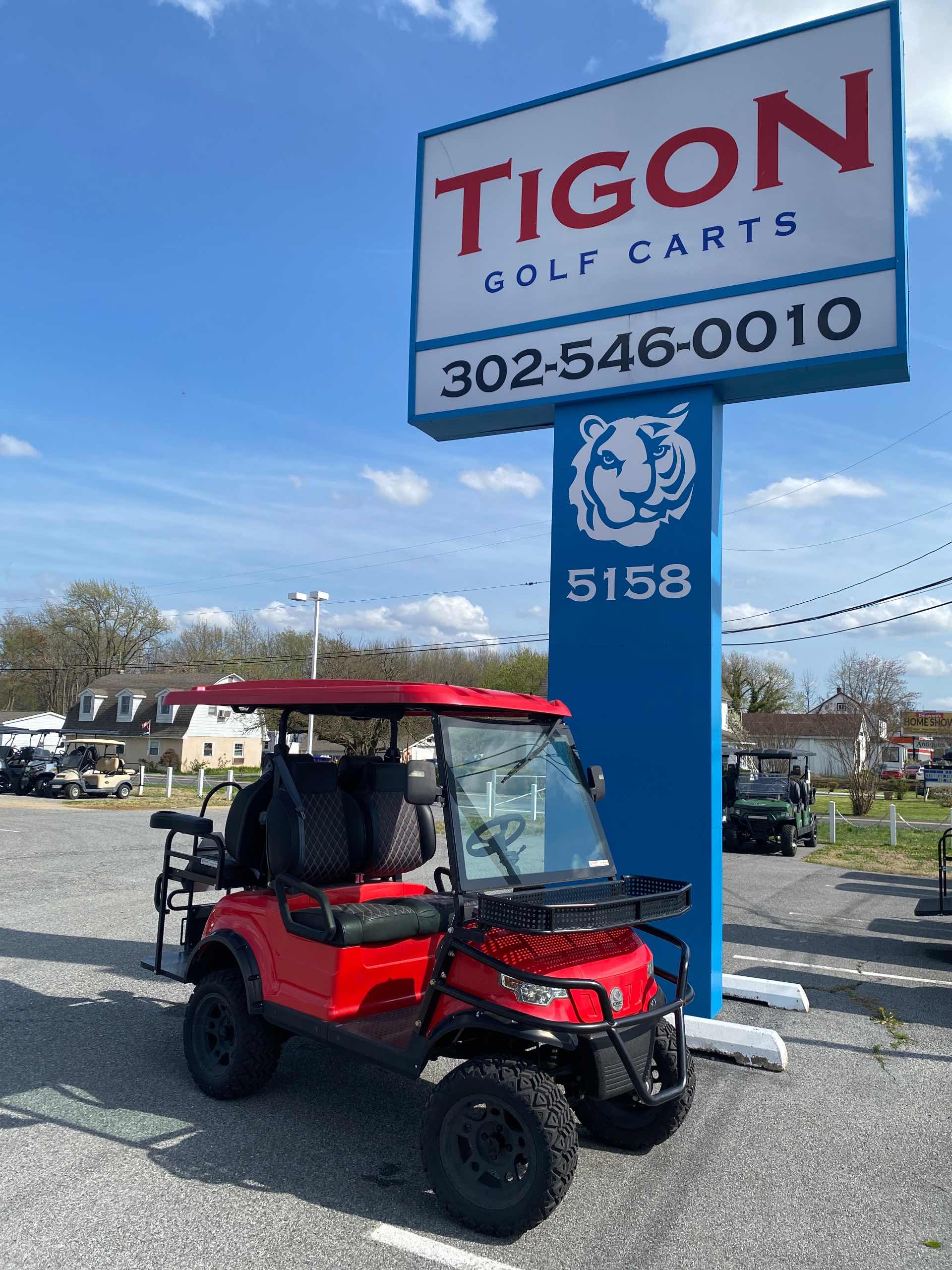 2023 Epic E40L Golf Cart in Red