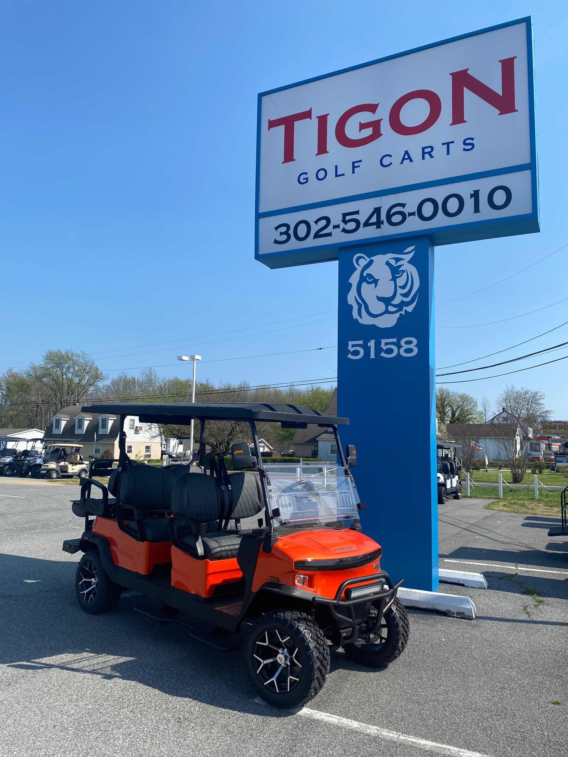 2026 Denago Rover XL6 Golf Cart in Lava