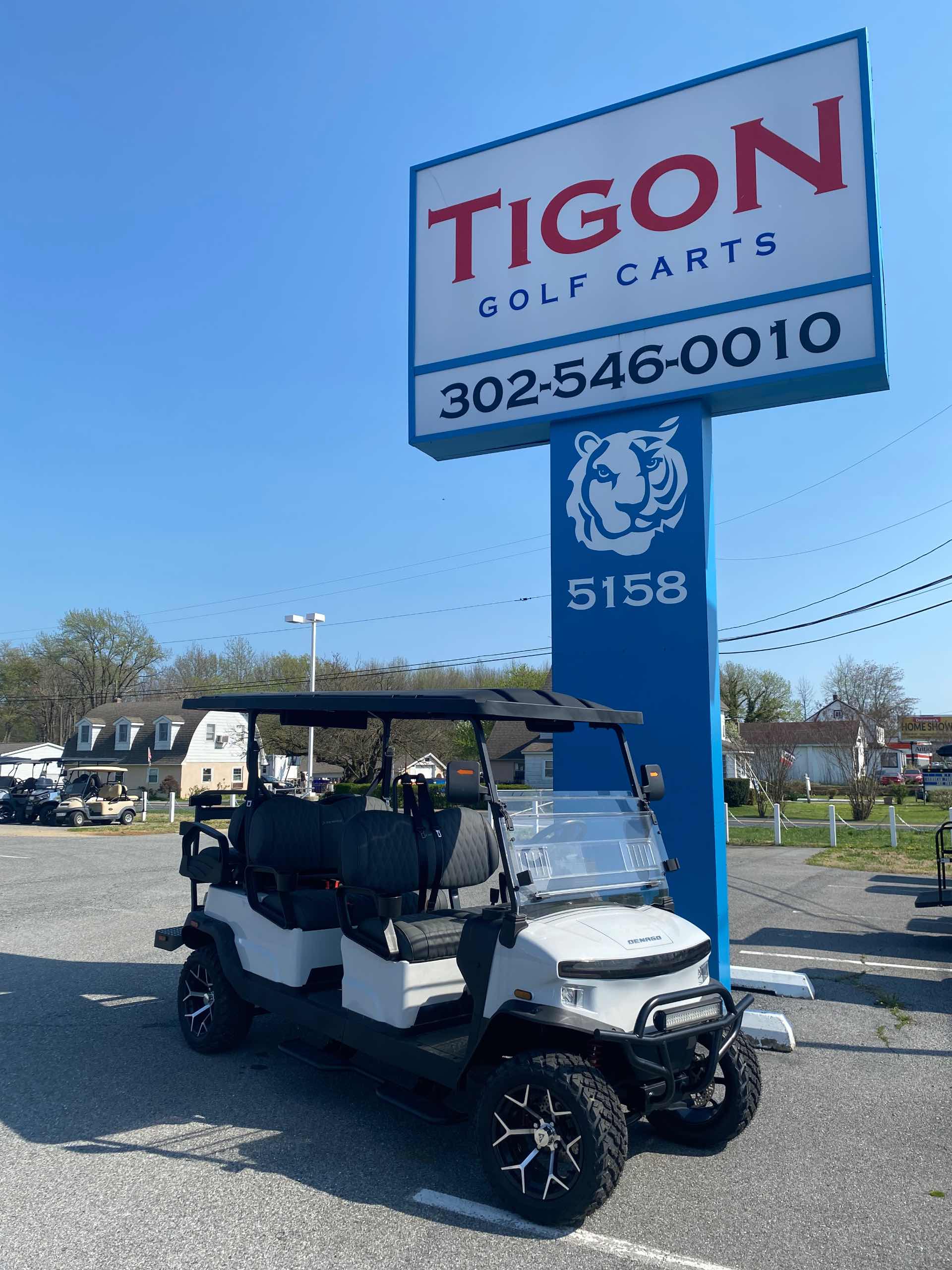 2025 Denago Rover XL6 Golf Cart in White