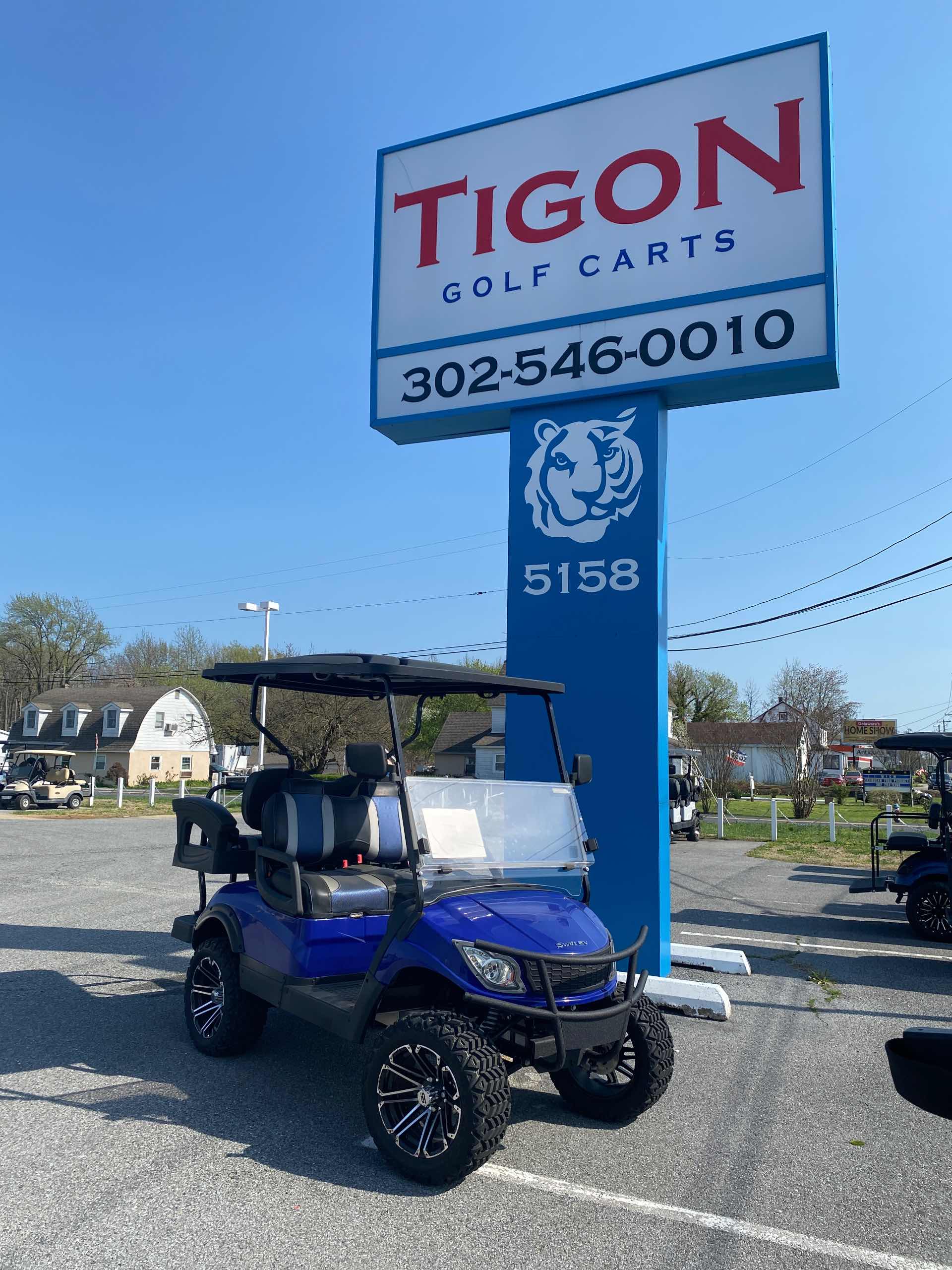 2024 Swift EV Mach 4E Golf Cart in Blue