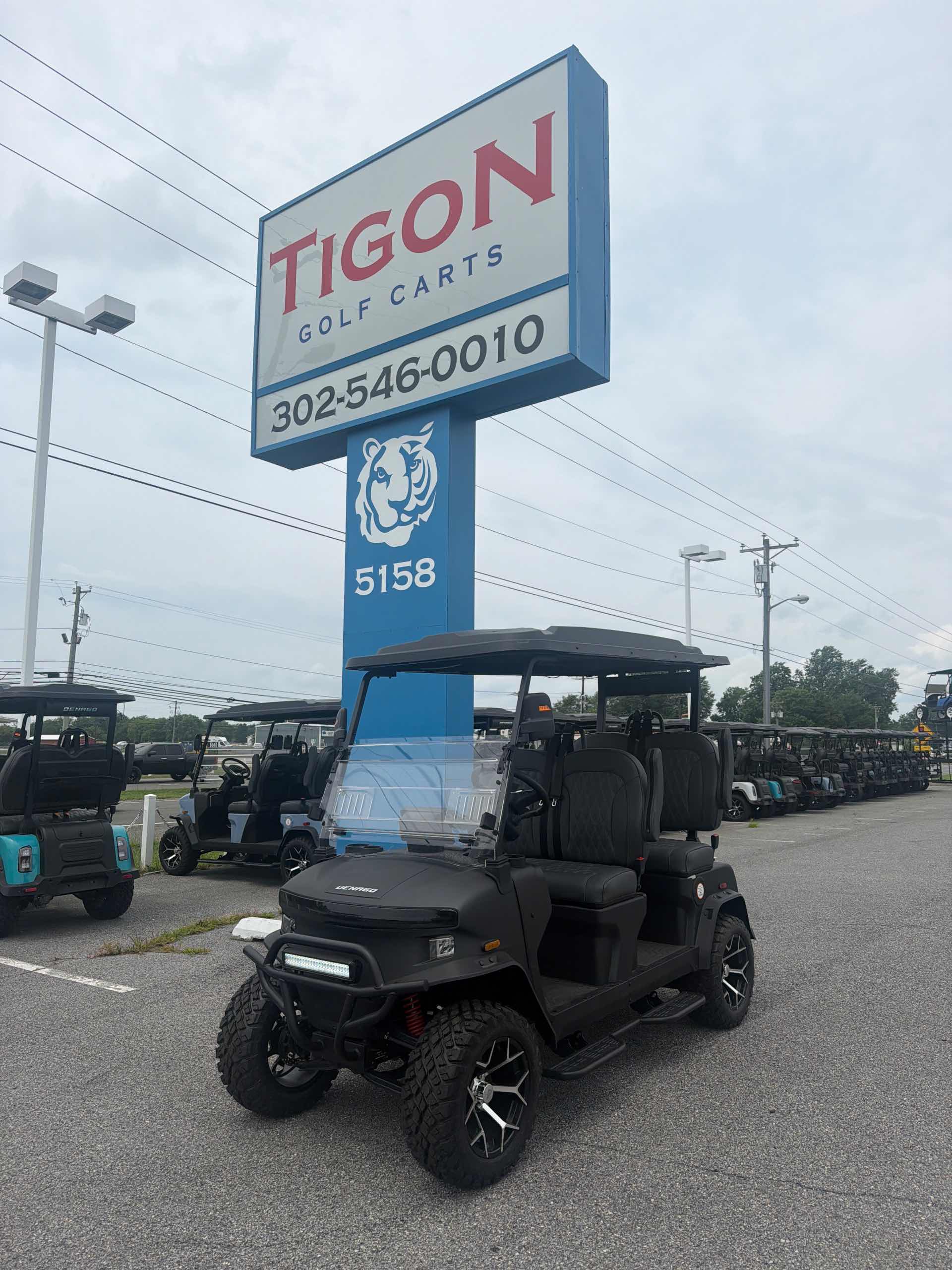 2026 Denago Rover XL Golf Cart in Matte Black
