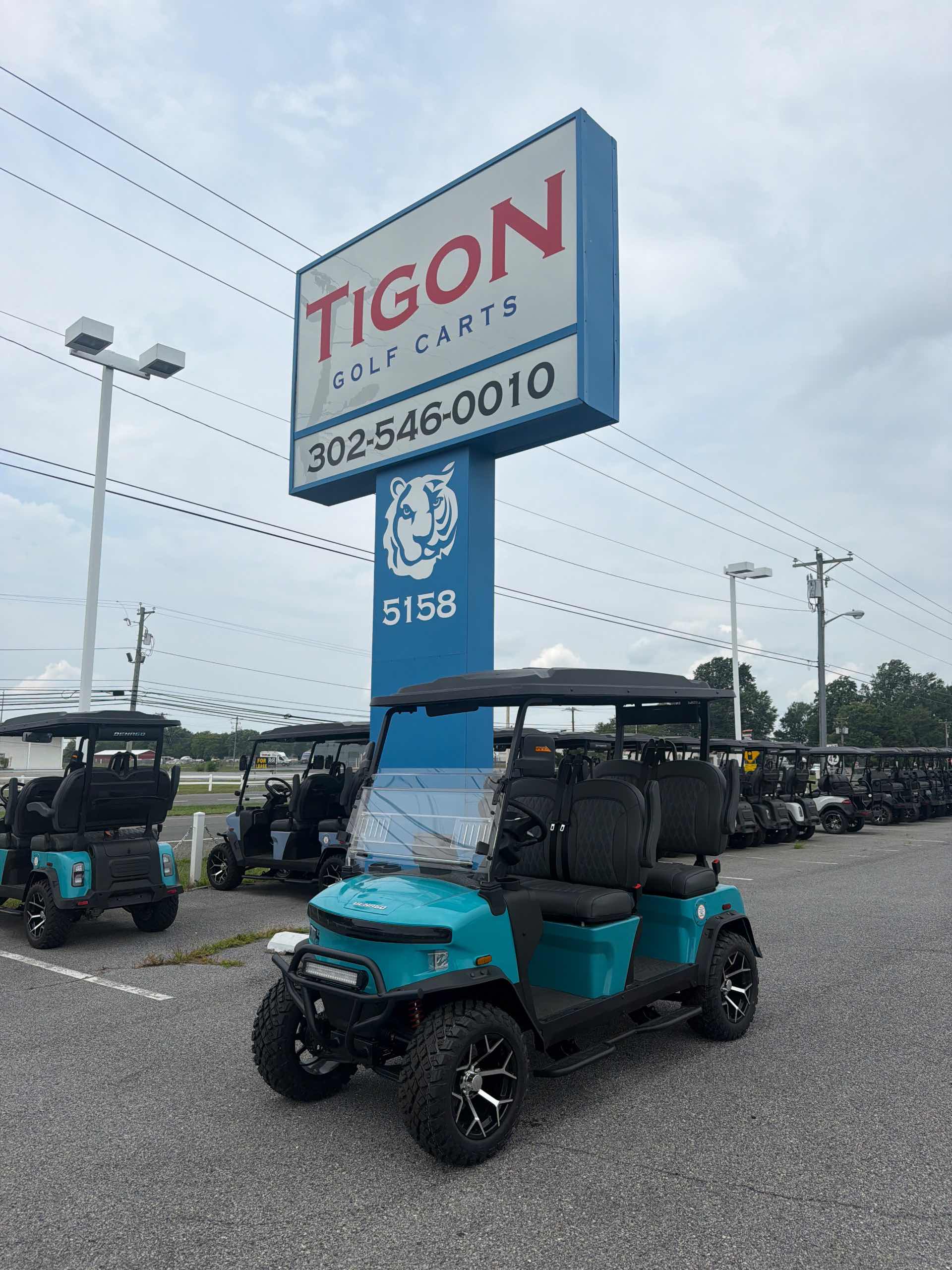 2026 Denago Rover XL Golf Cart in Aqua
