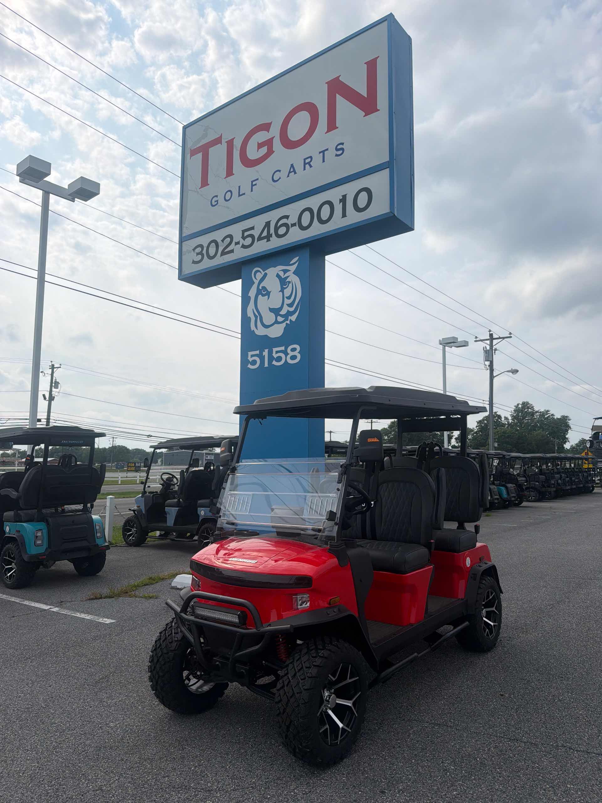 2026 Denago Rover XL Golf Cart in Scarlet