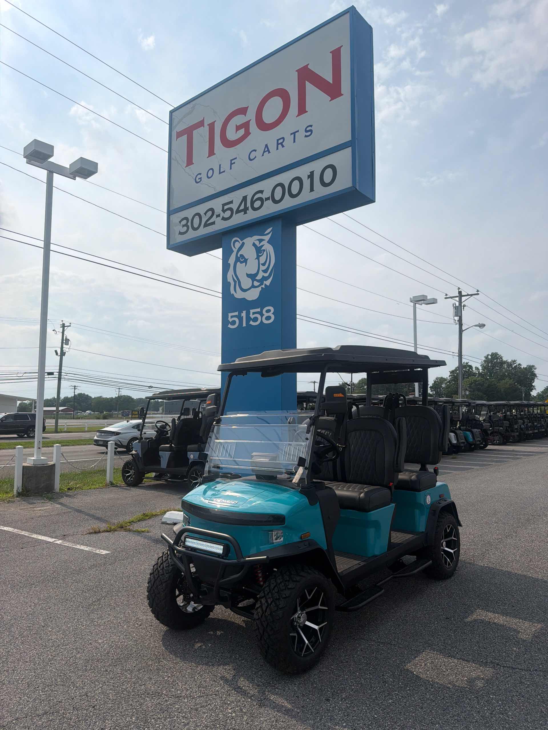 2026 Denago Rover XL Golf Cart in Aqua
