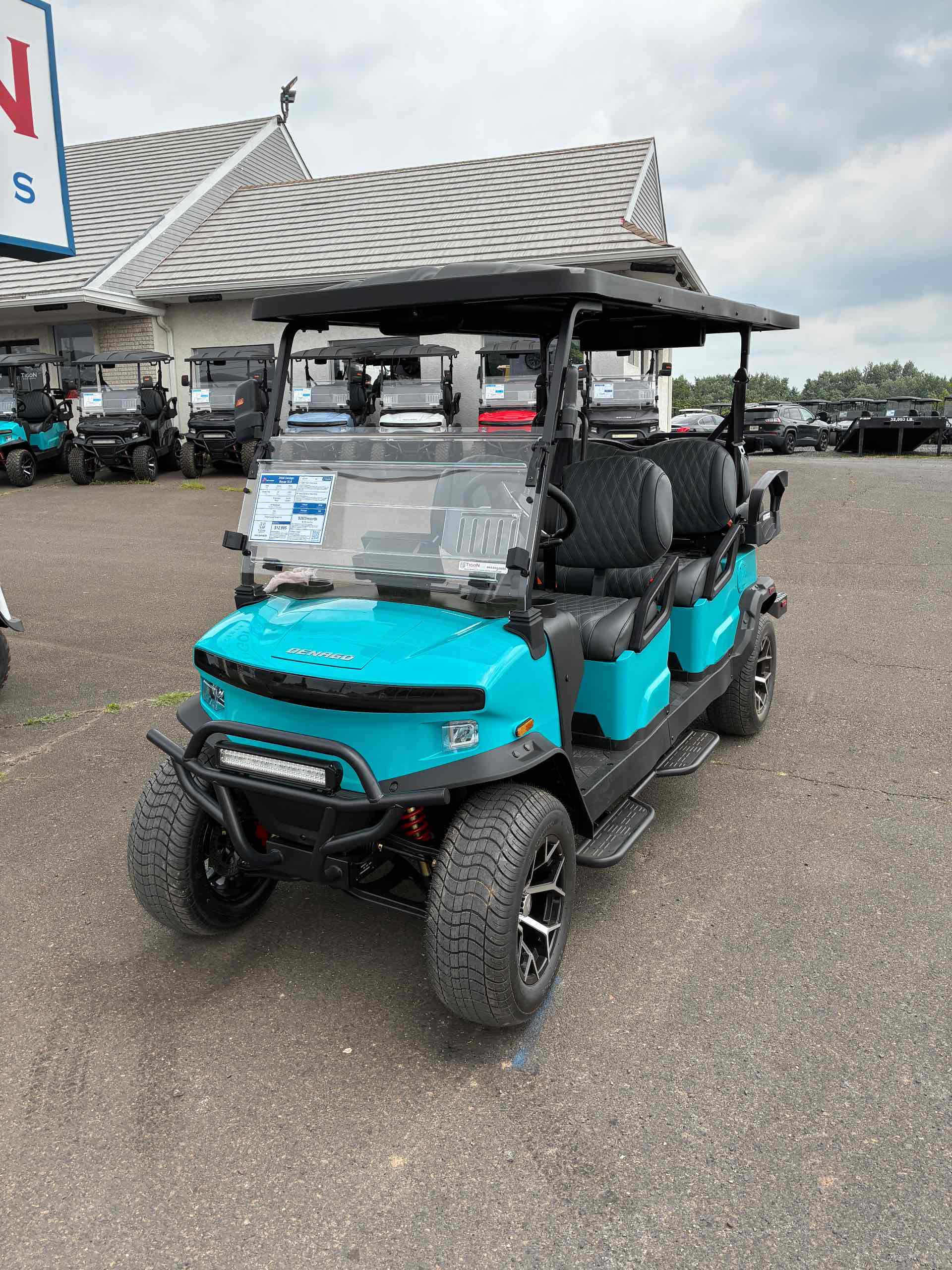 2026 Denago Rover XL6 Golf Cart in Aqua