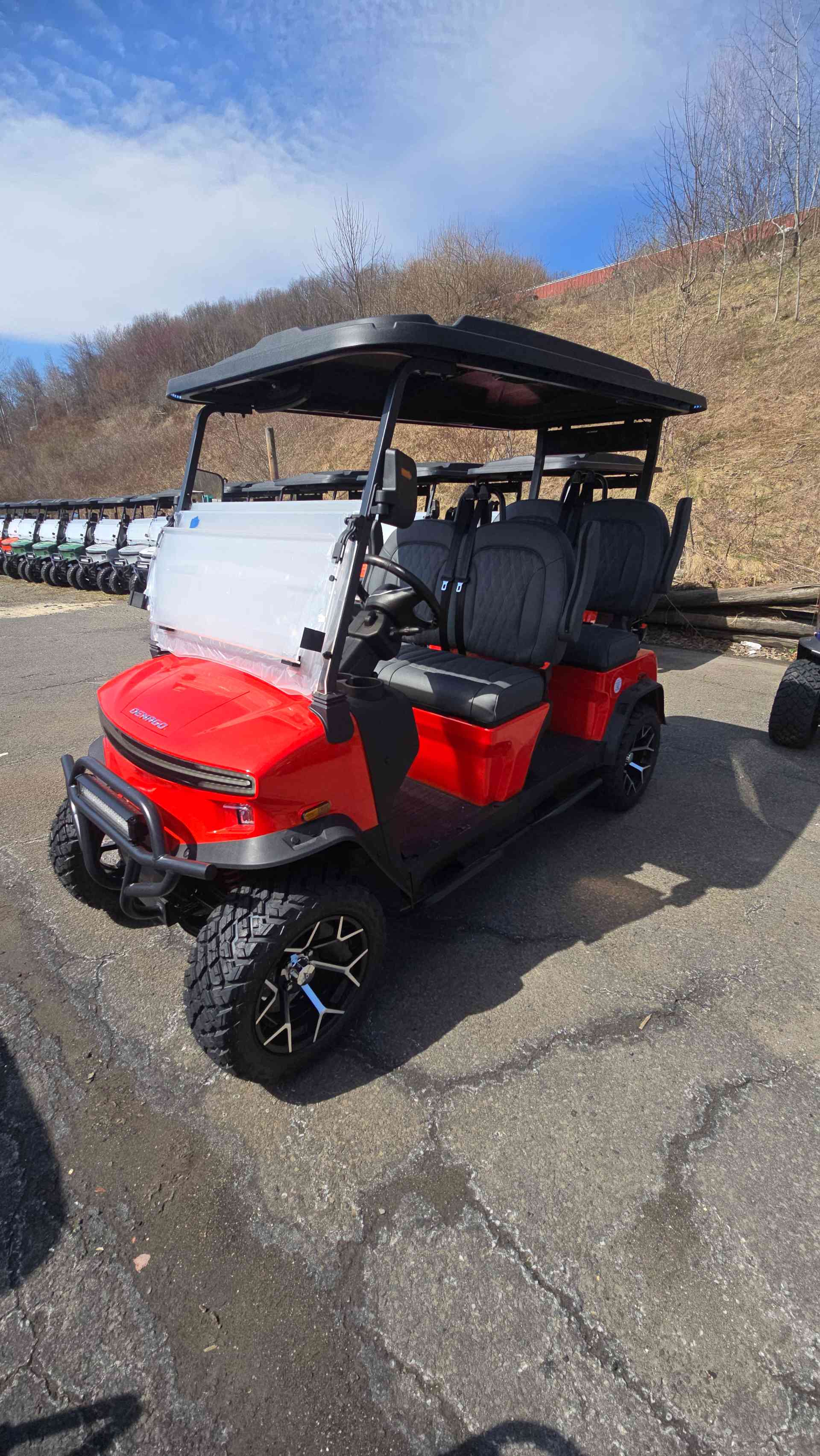 2026 Denago Rover XL Golf Cart in Scarlet