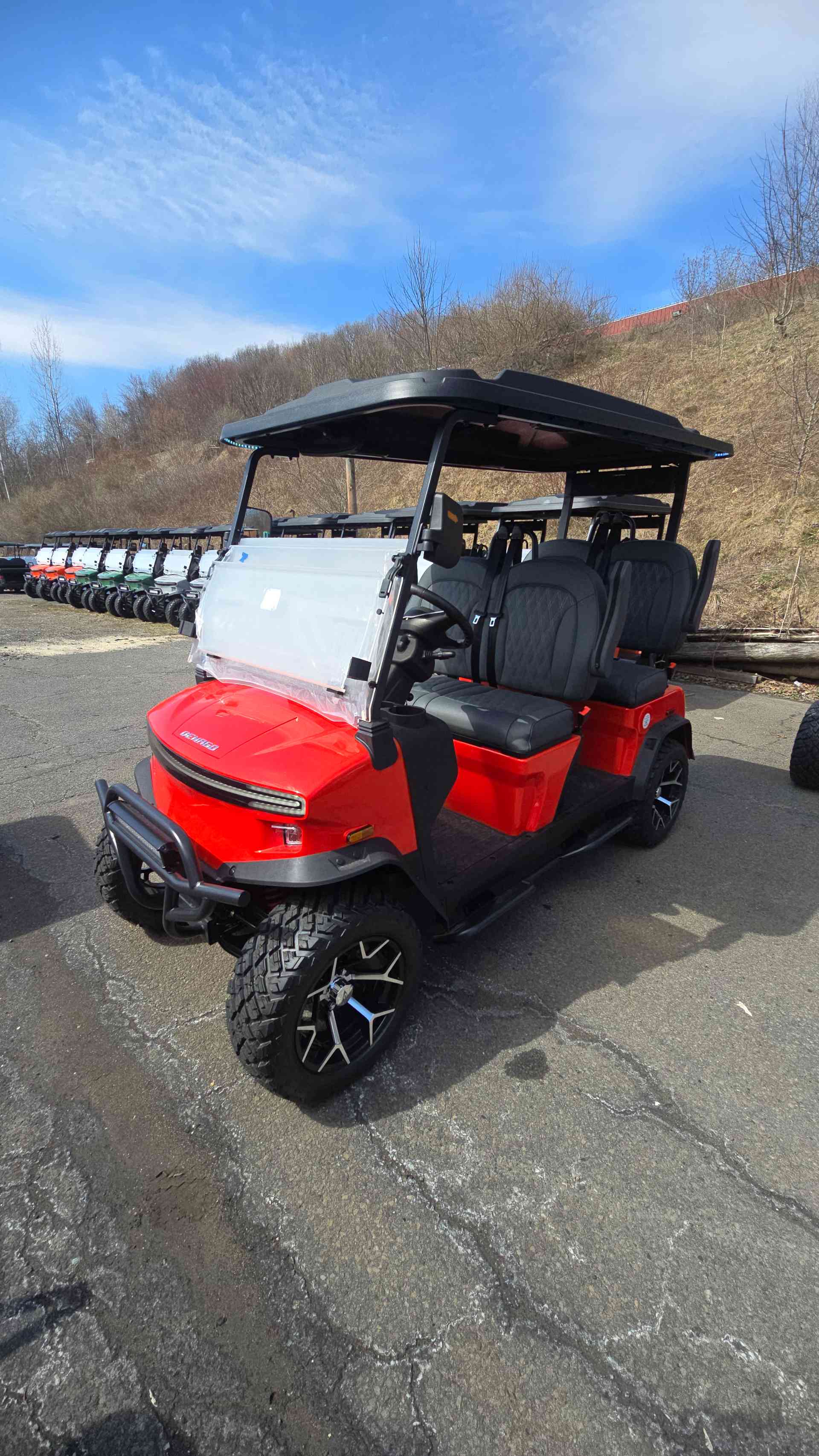 2026 Denago Rover XL Golf Cart in Scarlet