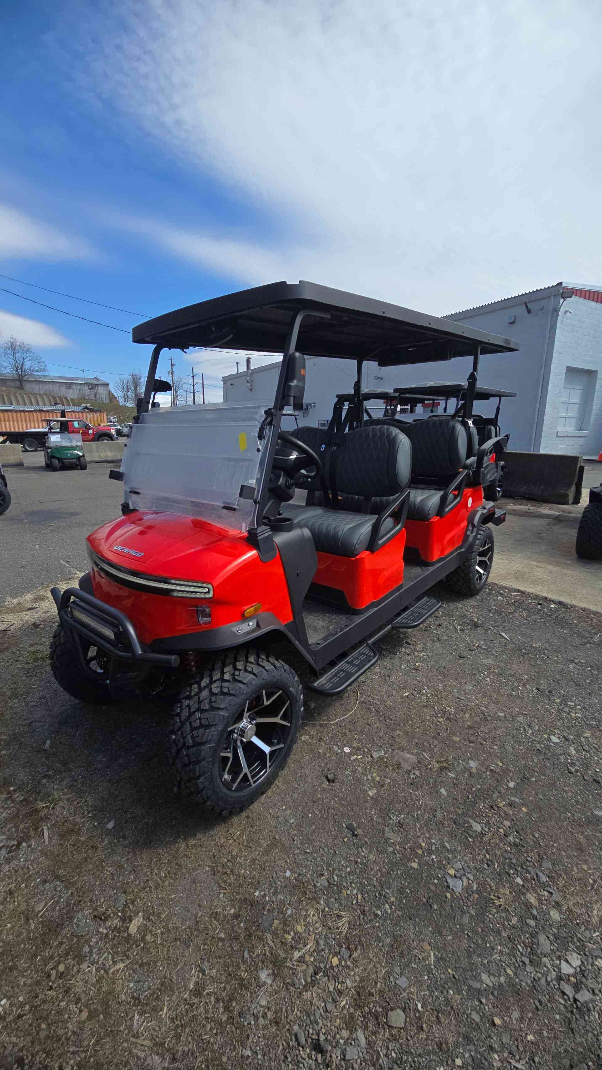 2026 Denago Rover XL6 Golf Cart in Scarlet