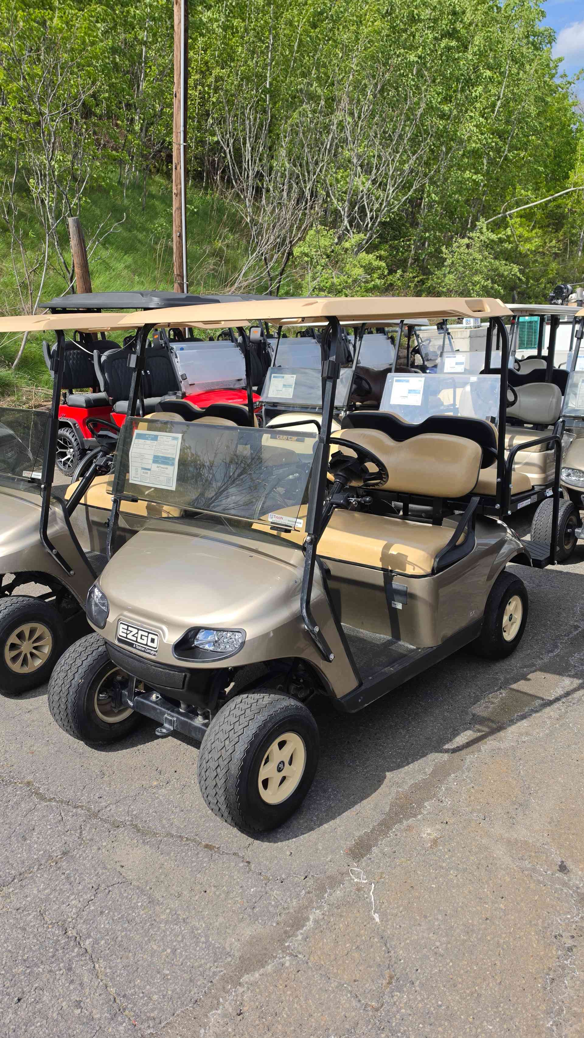 2021 EZGO TXT Golf Cart in Champane