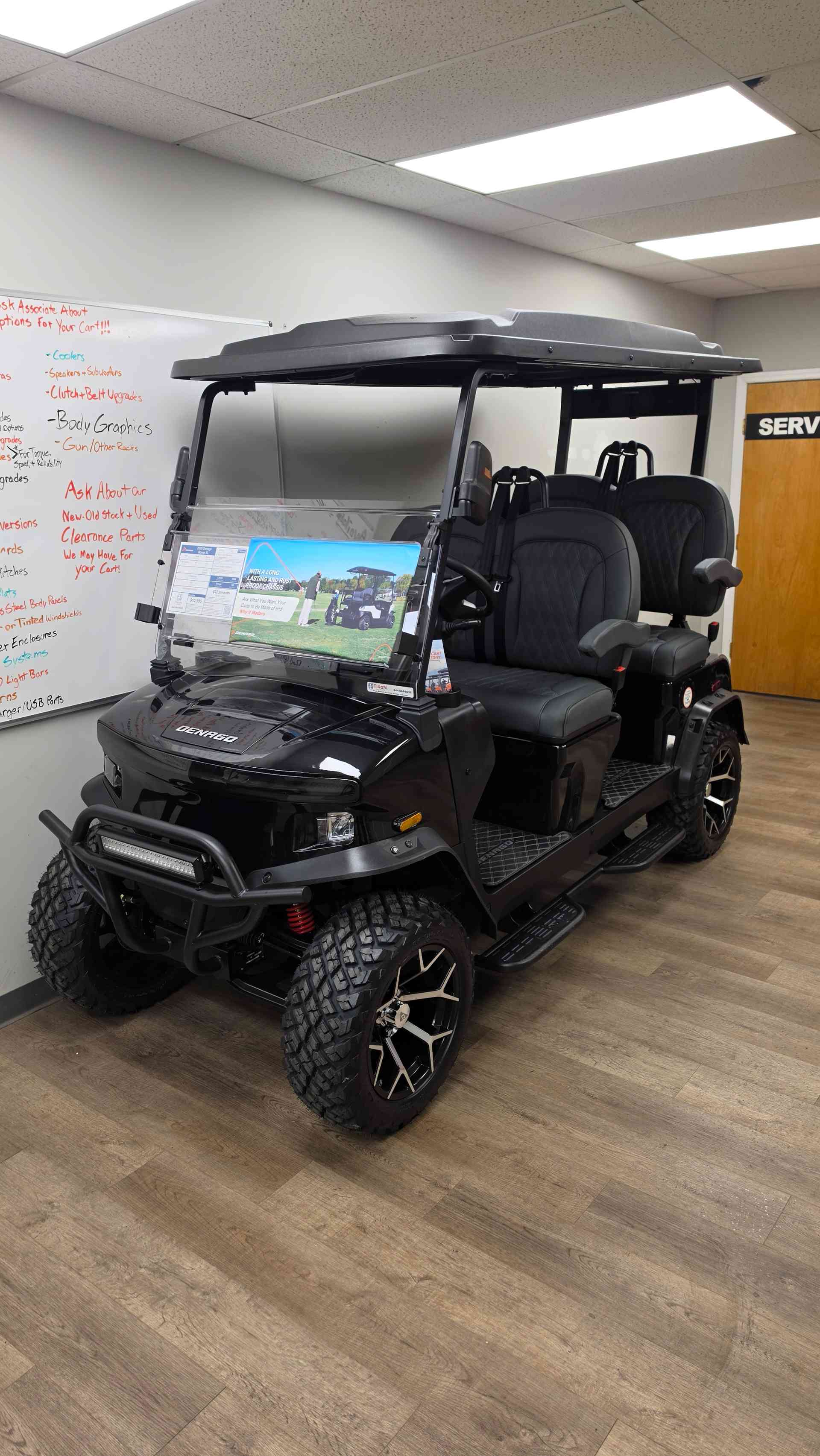 2026 Denago Rover XL Golf Cart in Black