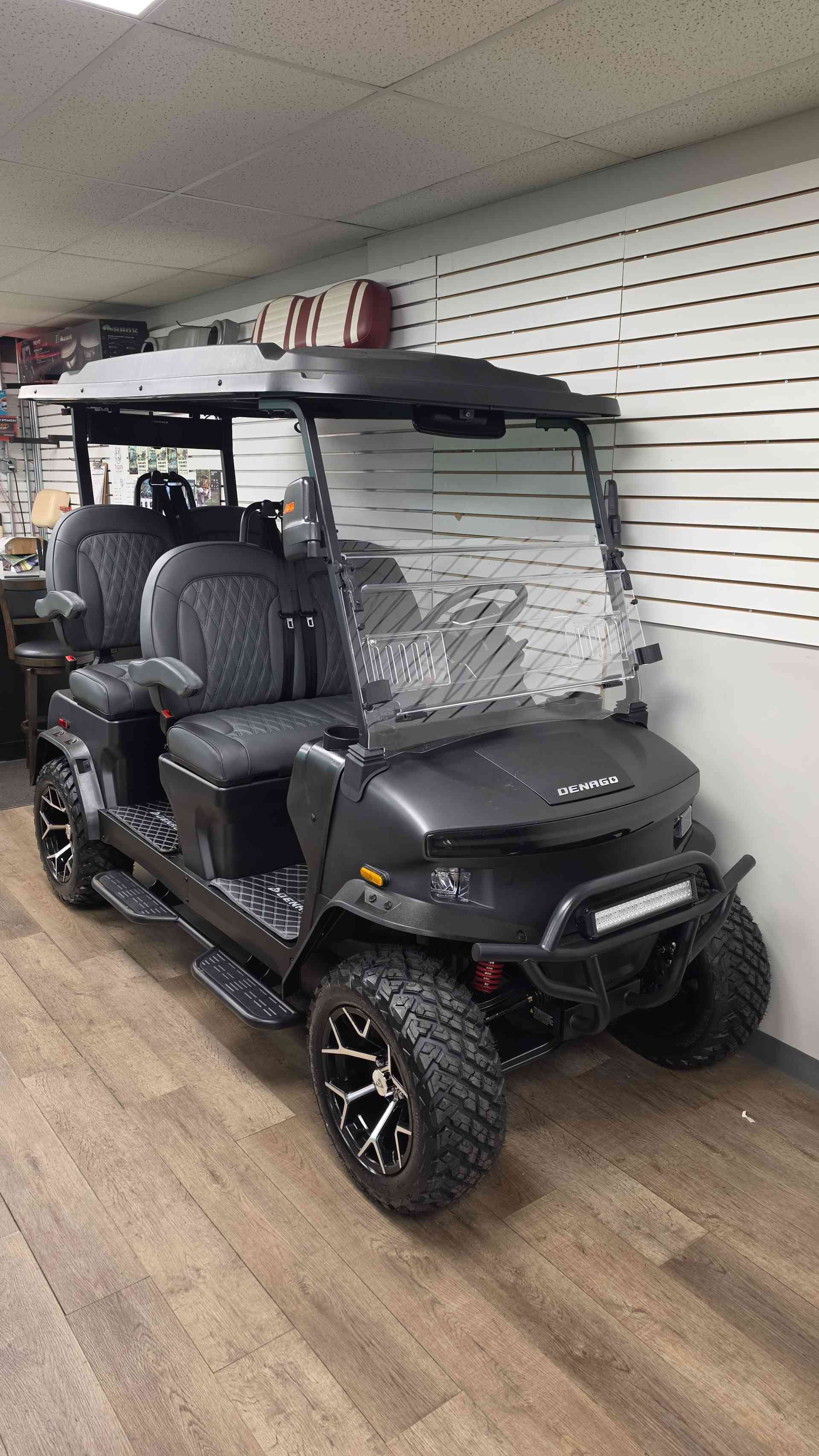 2026 Denago Rover XL Golf Cart in Matte Black