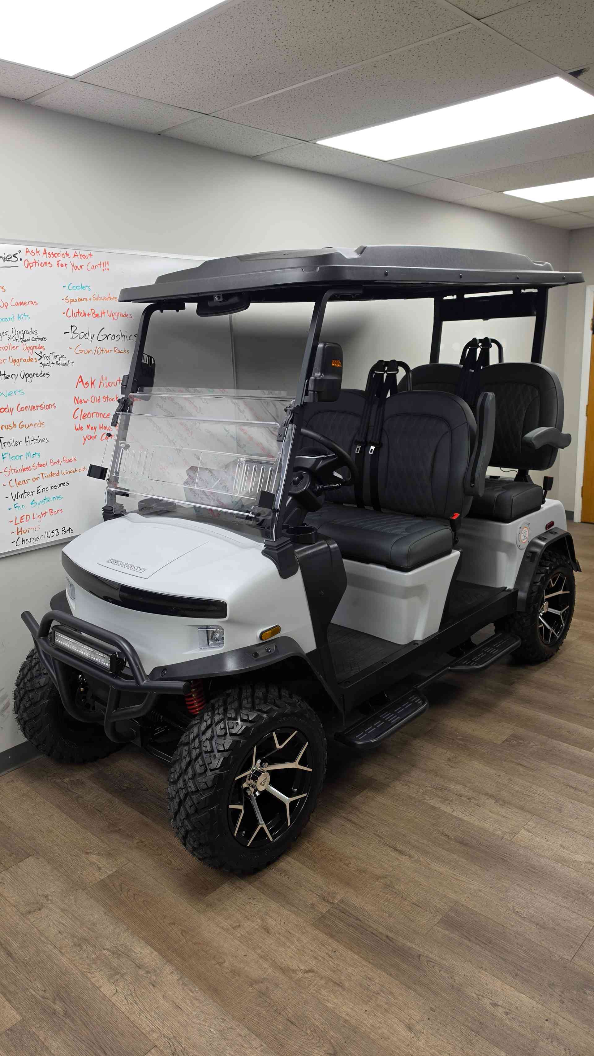 Denago Rover XL Golf Cart in Matte White