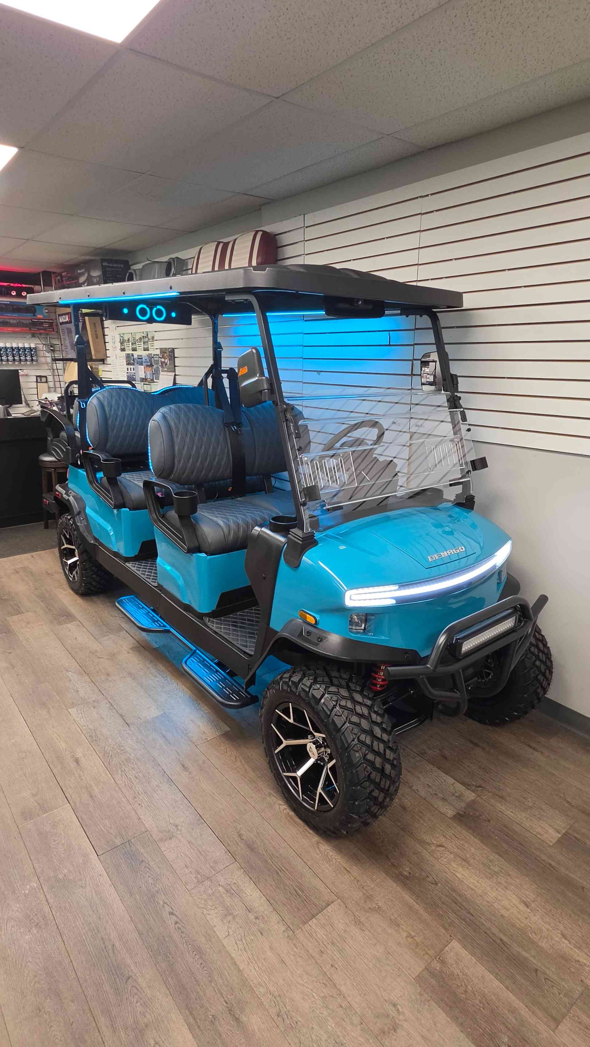 2026 Denago Rover XL6 Aqua golf cart for sale in Scranton, PA — July 4th Golf Cart Sales Event