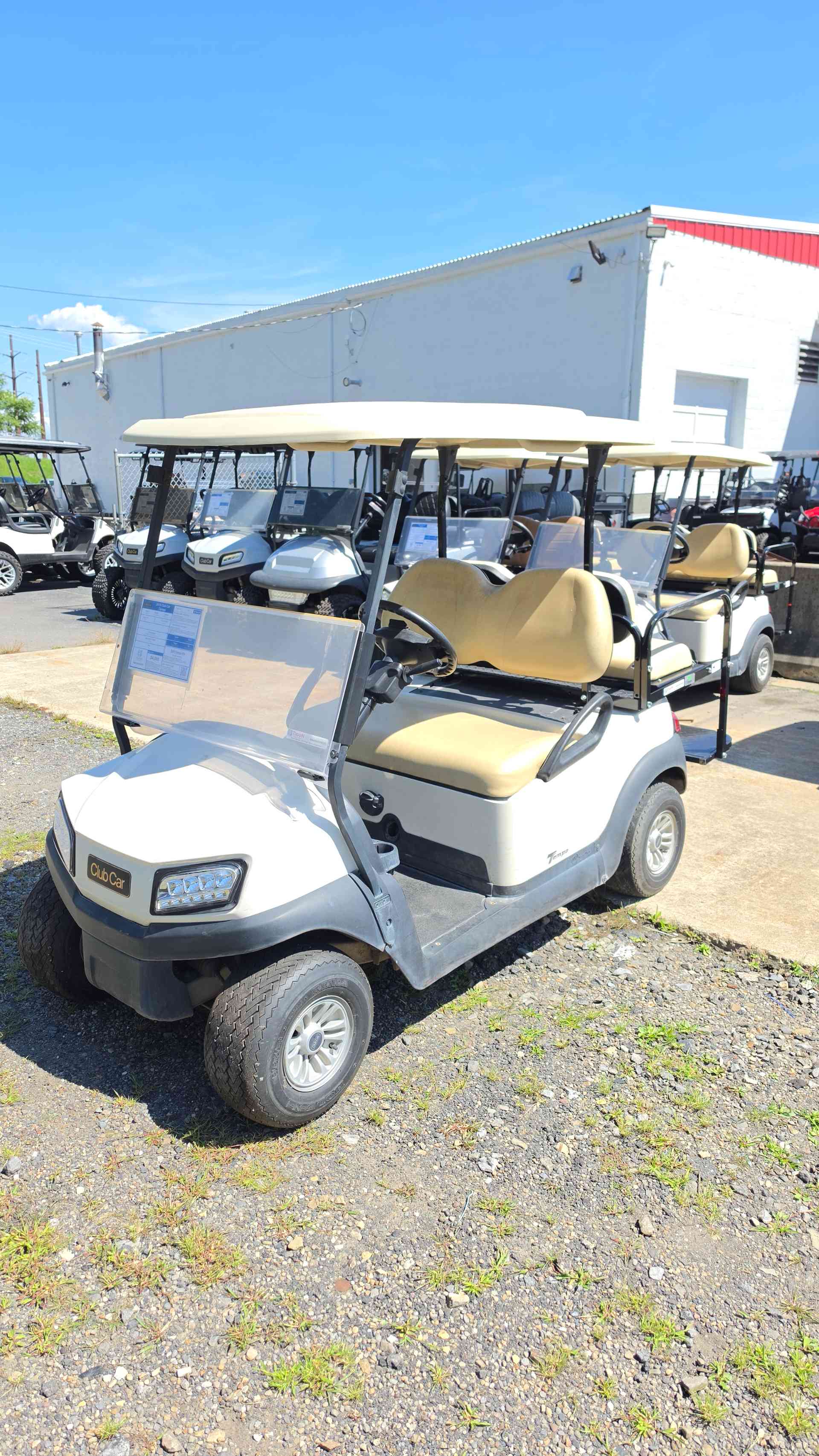 2018 Club Car Tempo White