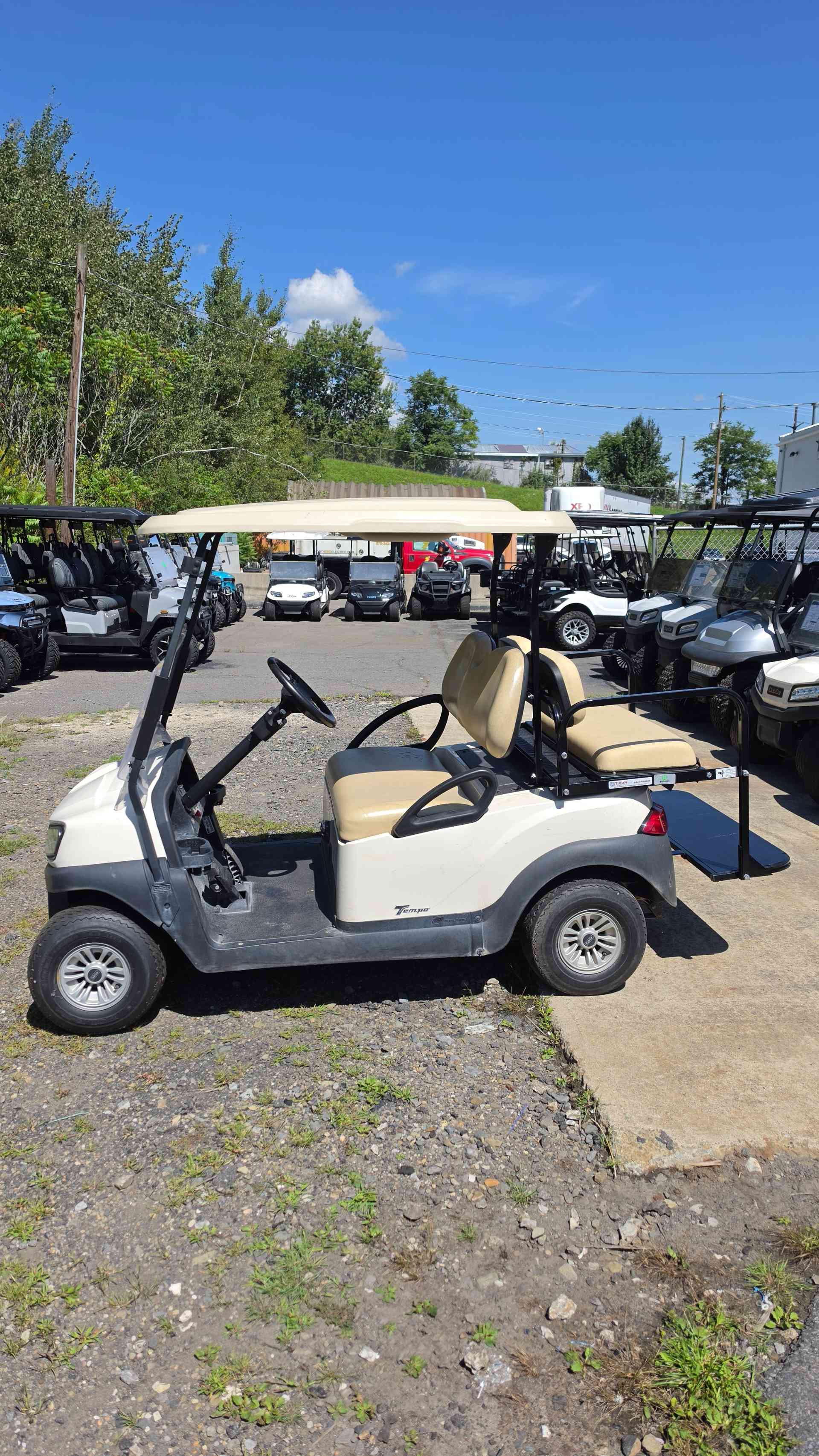 2018 Club Car Tempo White image 2