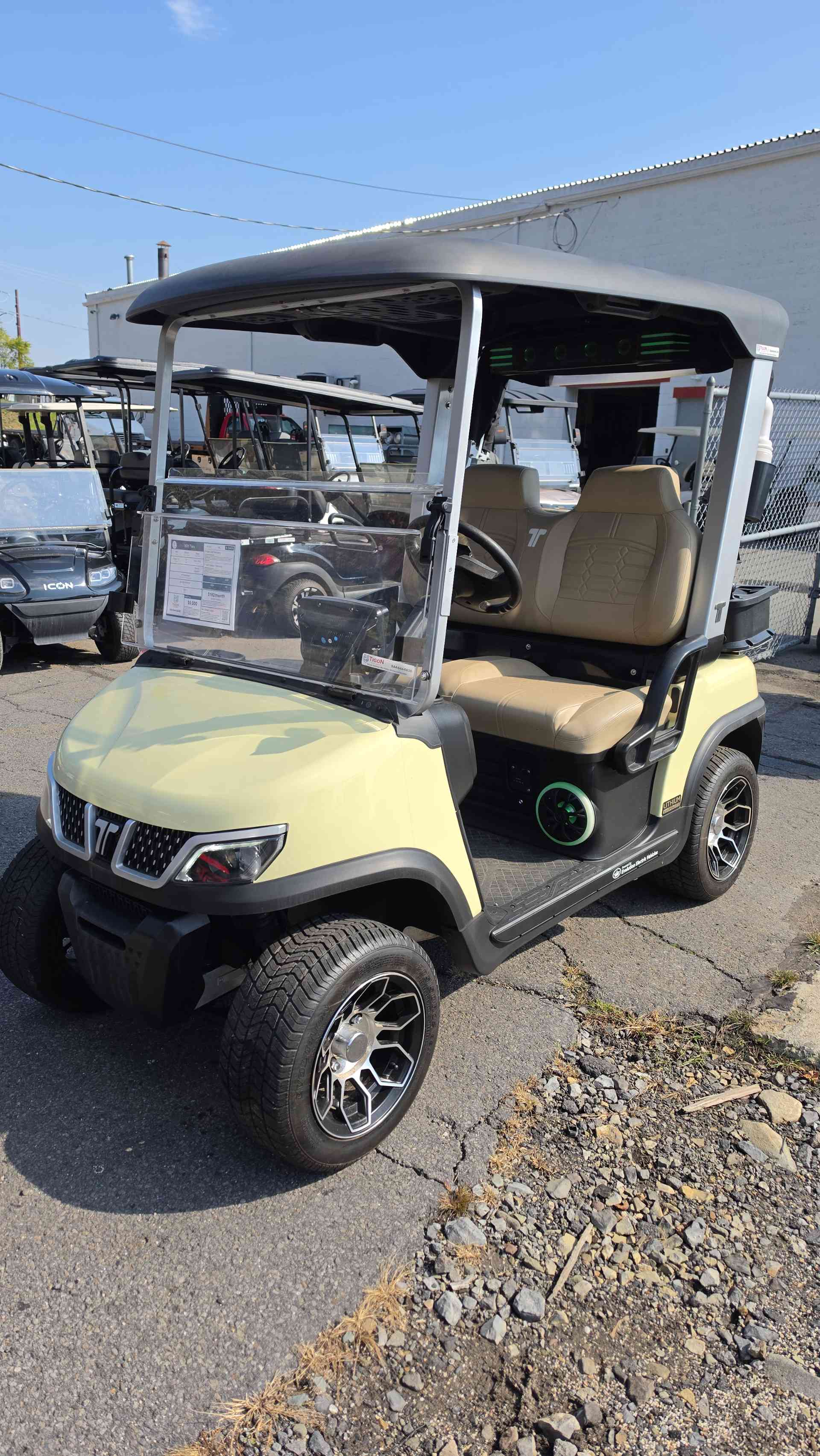Used 2025 Tara Golf Cart in Beige for sale at TIGON Scranton, PA