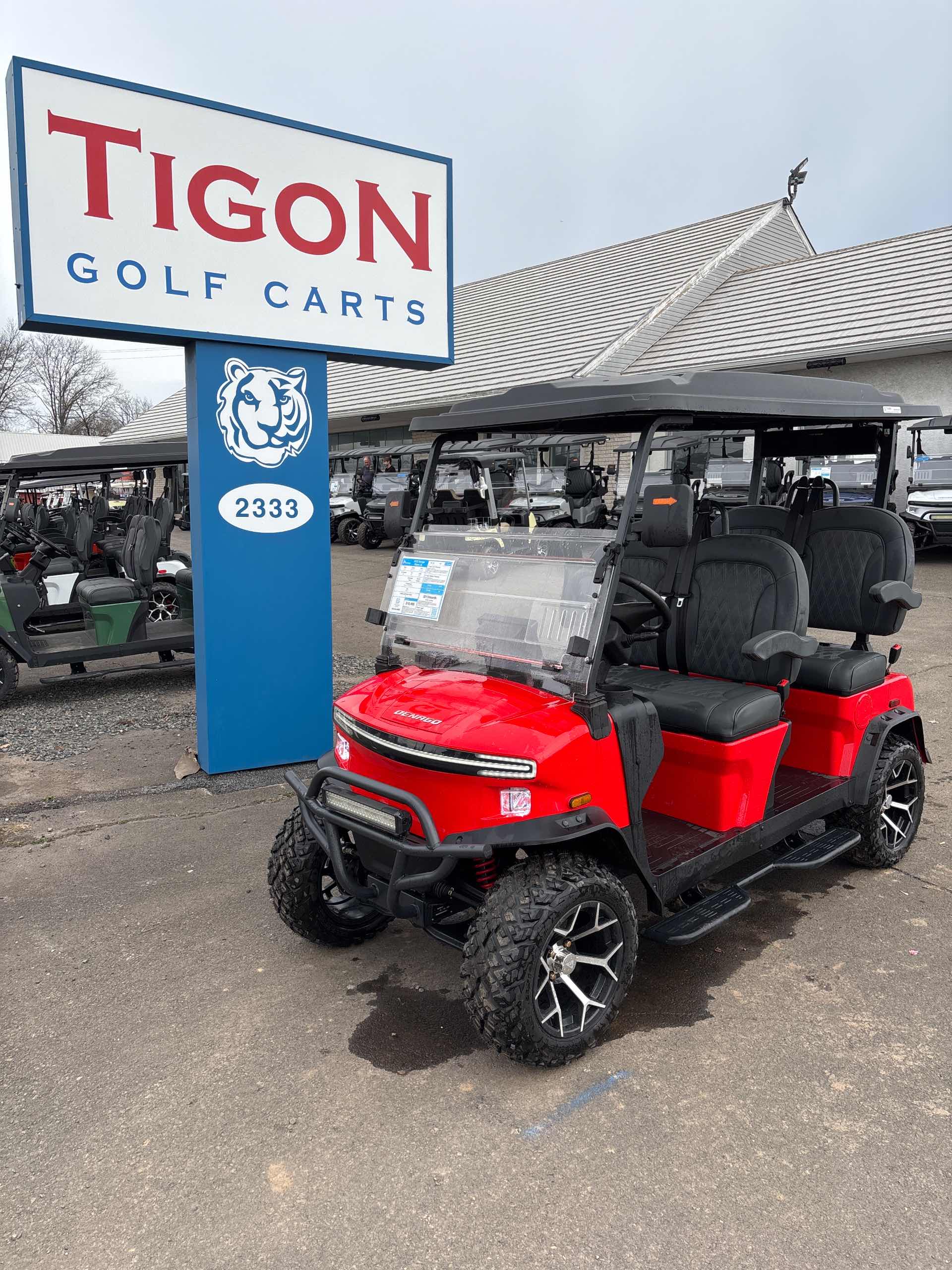 2026 Denago Rover XL Golf Cart in Scarlet