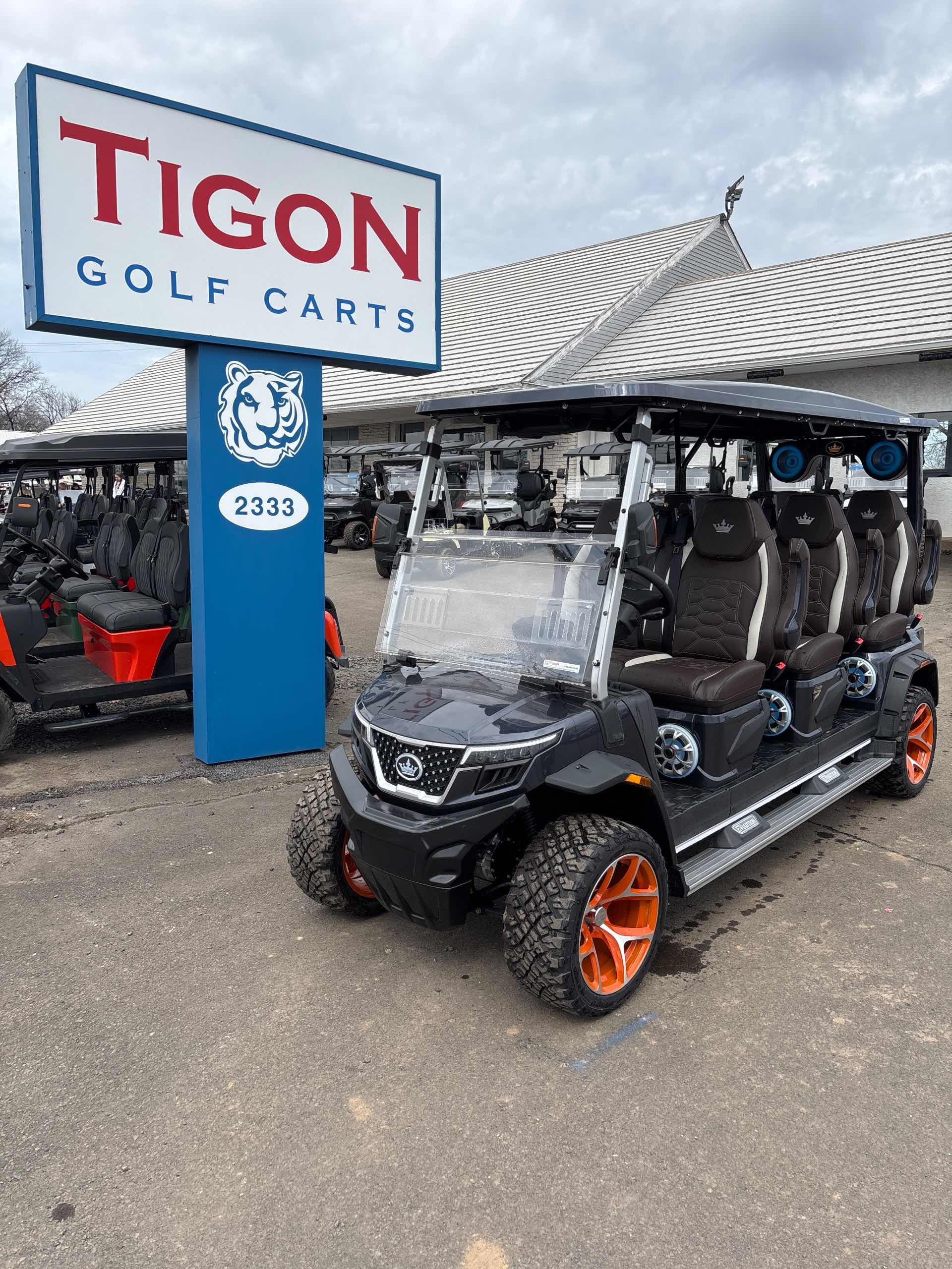 2025 Evolution D-Max XT6 Golf Cart in Arctic Gray