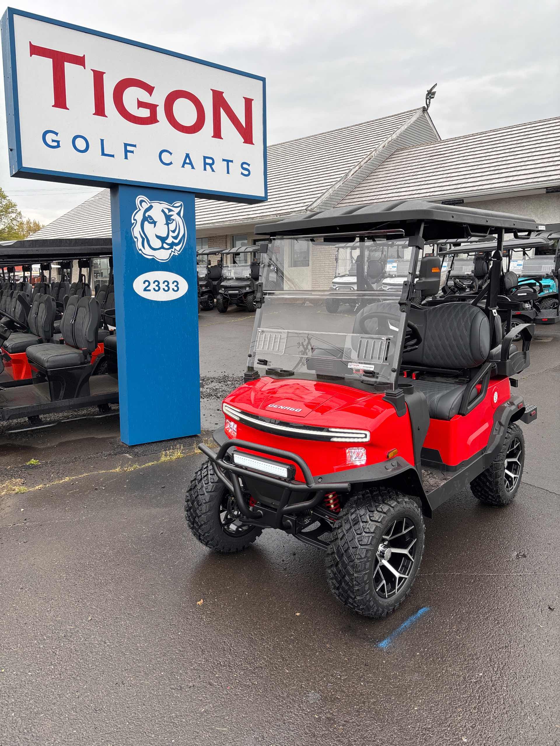 2026 Denago Nomad XL Golf Cart in Scarlet