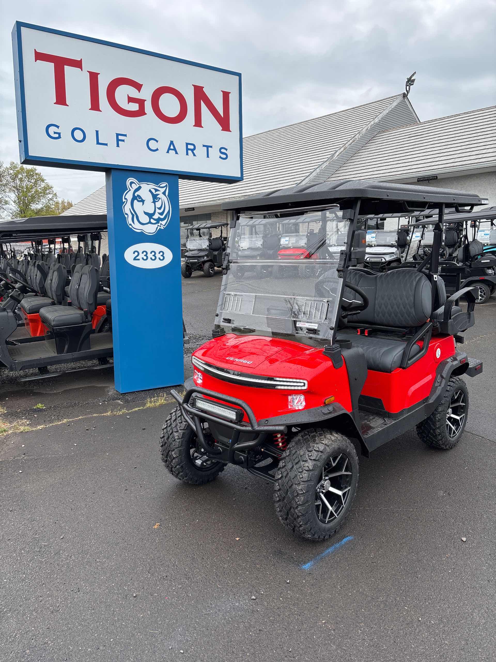 2026 Denago Nomad XL Golf Cart in Scarlet