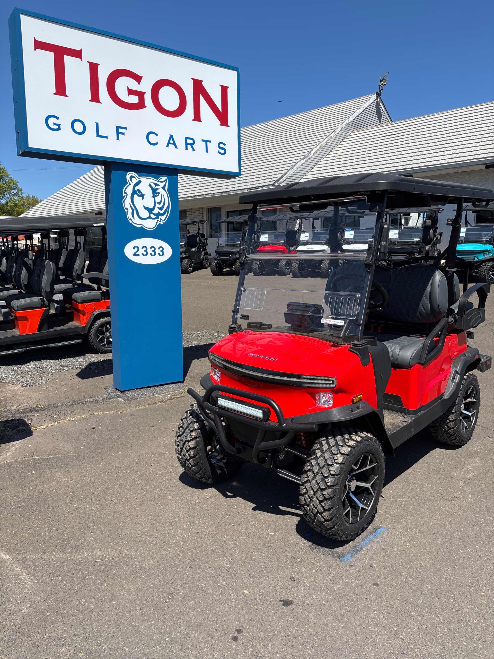 2026 Denago Nomad XL Golf Cart in Scarlet