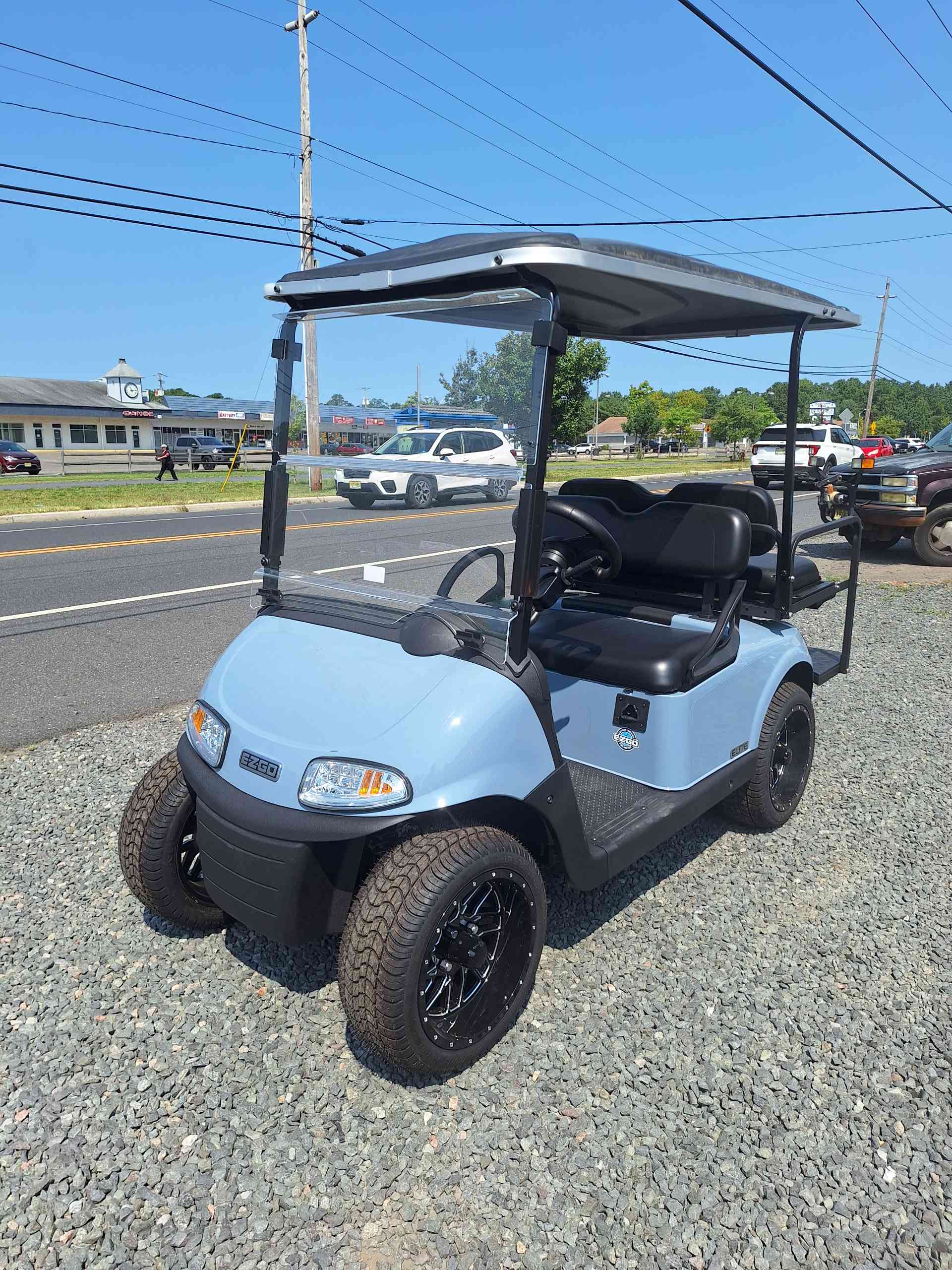 Used 2021 EZGO RXV Golf Cart in Blue for sale at TIGON Waretown, NJ