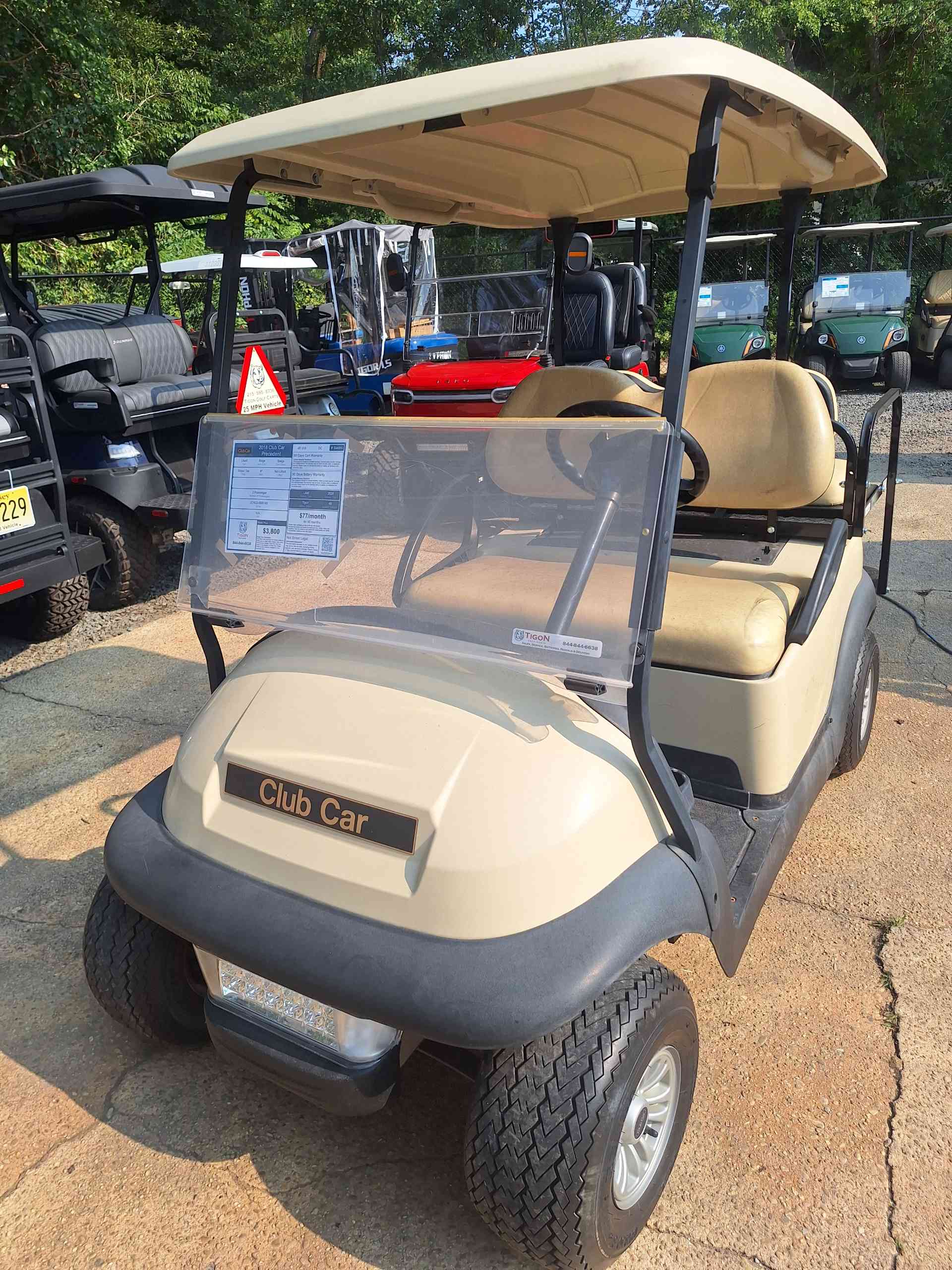 Used 2018 Club Car Precedent Golf Cart in Beige for sale at TIGON Waretown, NJ