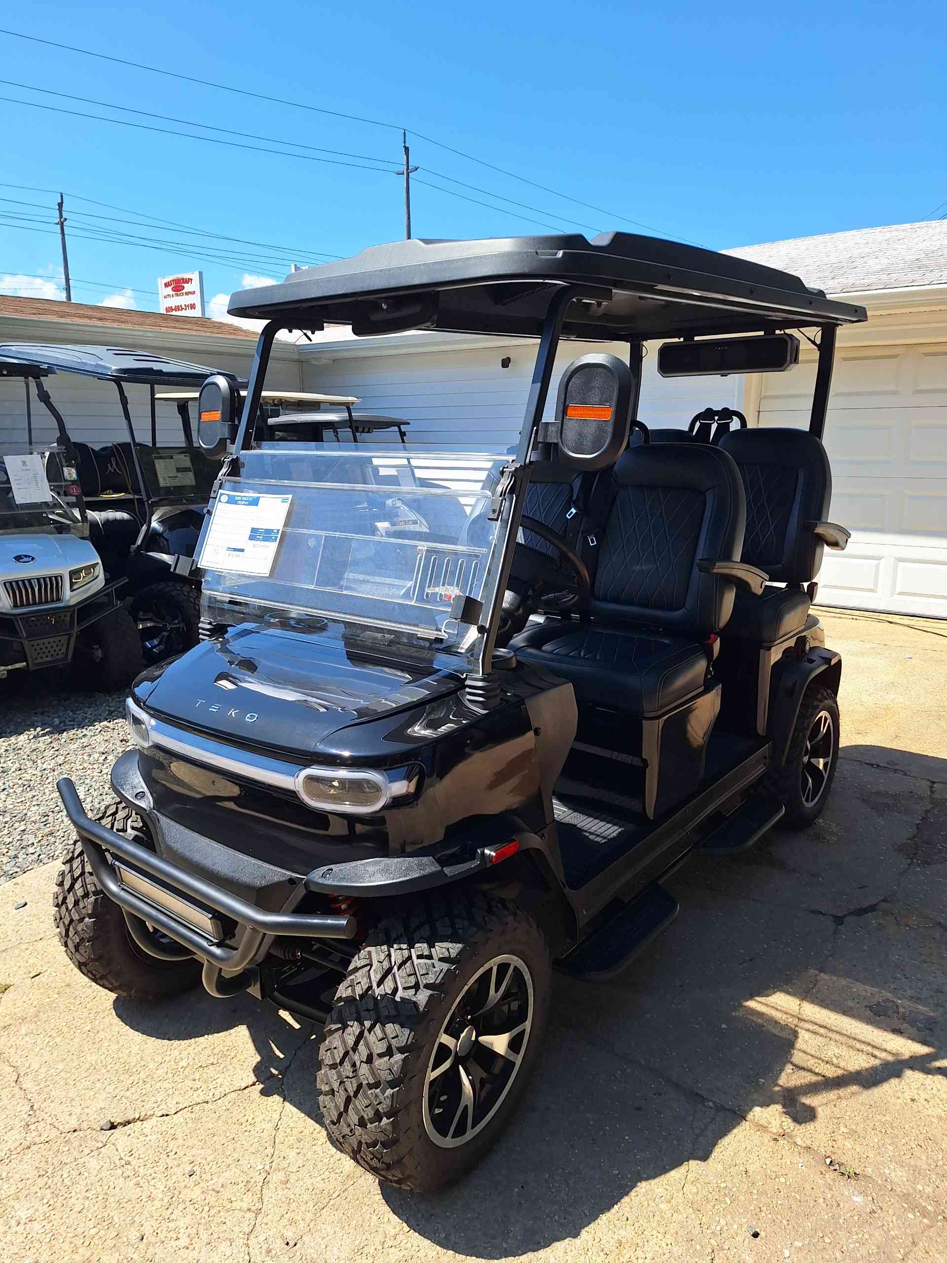 2026 TEKO EV TROPHY Golf Cart in Metallic Black for sale at TIGON Waretown, NJ
