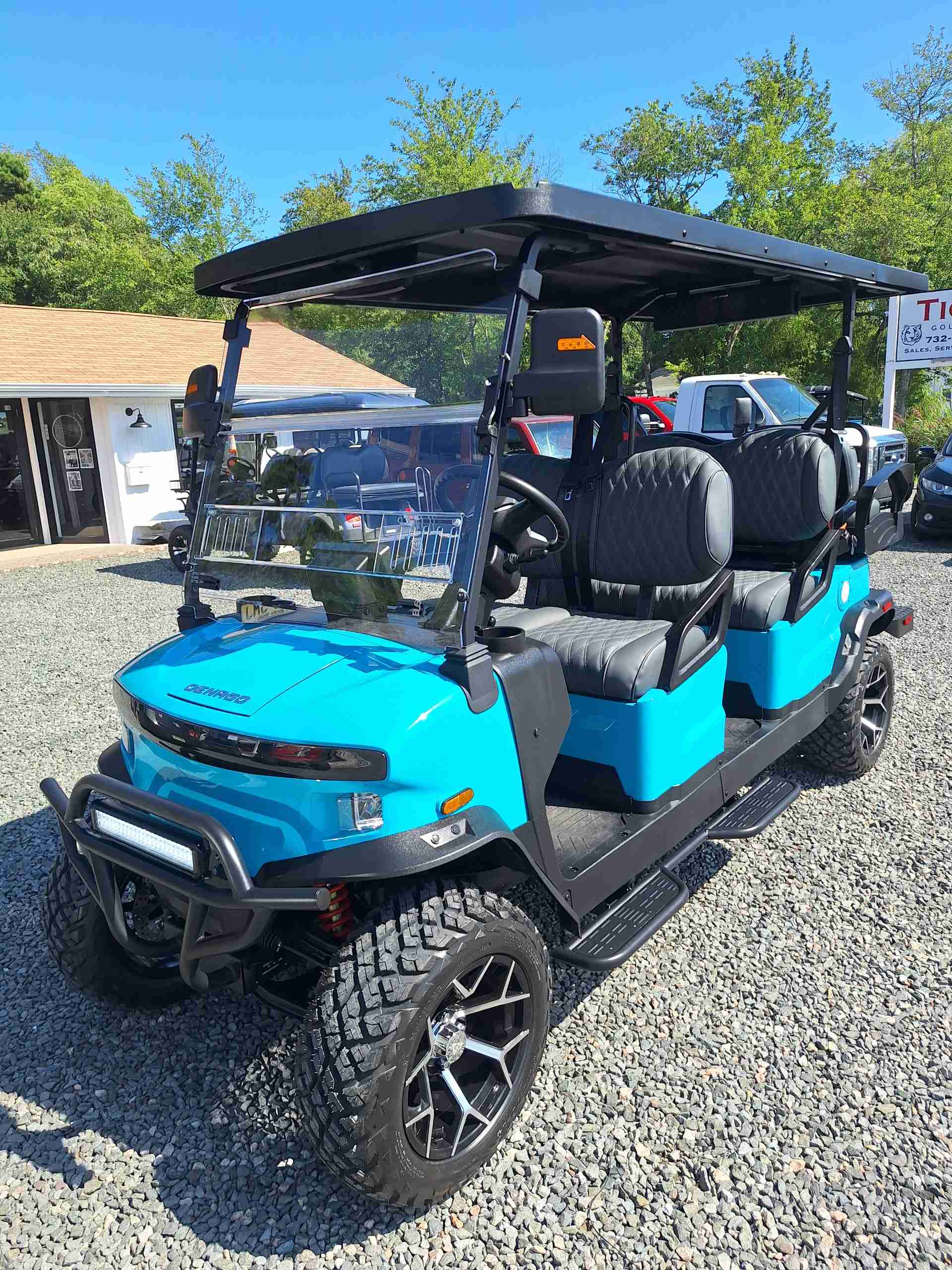 2026 Denago Rover XL6 Aqua golf cart for sale in Waretown, NJ — July 4th Golf Cart Sales Event