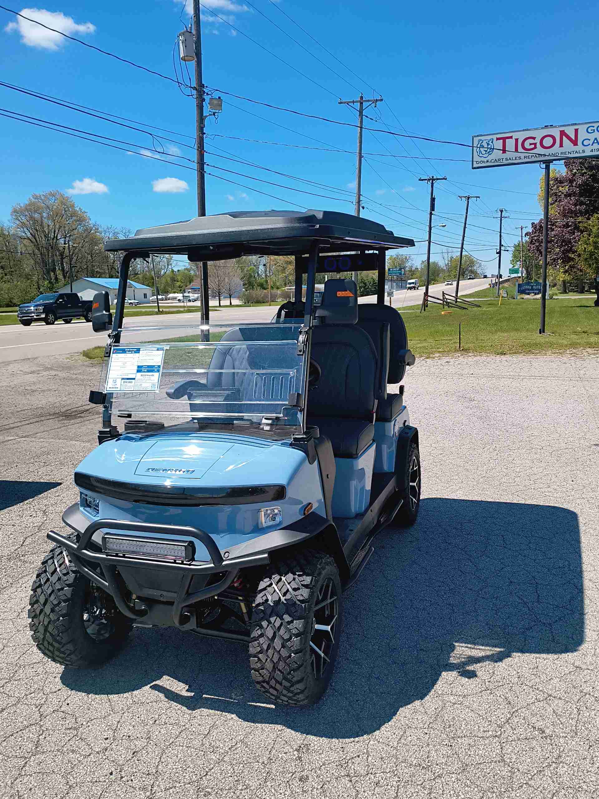2026 Denago Rover XL Golf Cart in Glacier