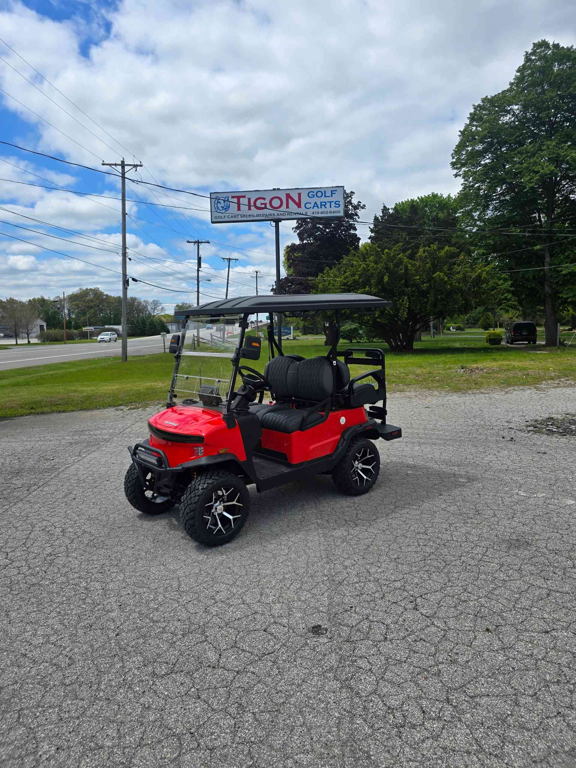 2026 Denago Nomad XL Golf Cart in Scarlet