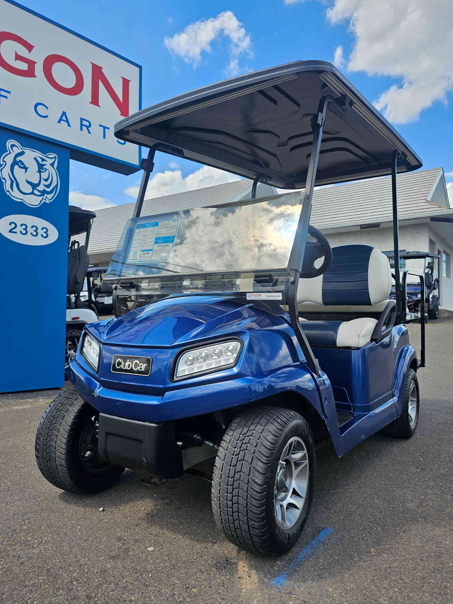 2019 Club Car Tempo Golf Cart in Blue