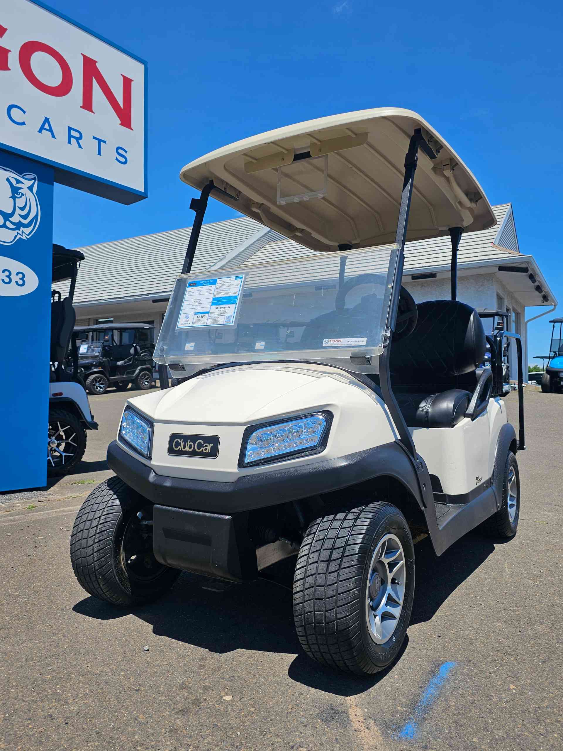 2021 Club Car Tempo Golf Cart in White