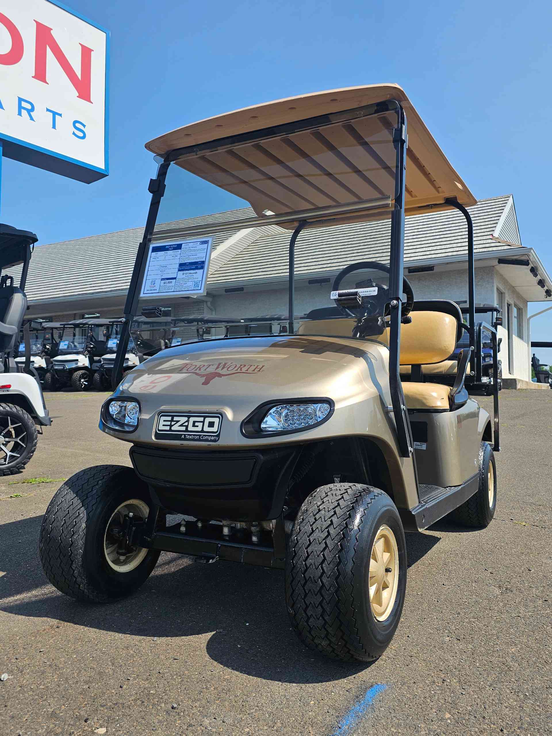 2021 EZGO TXT Golf Cart in Champane