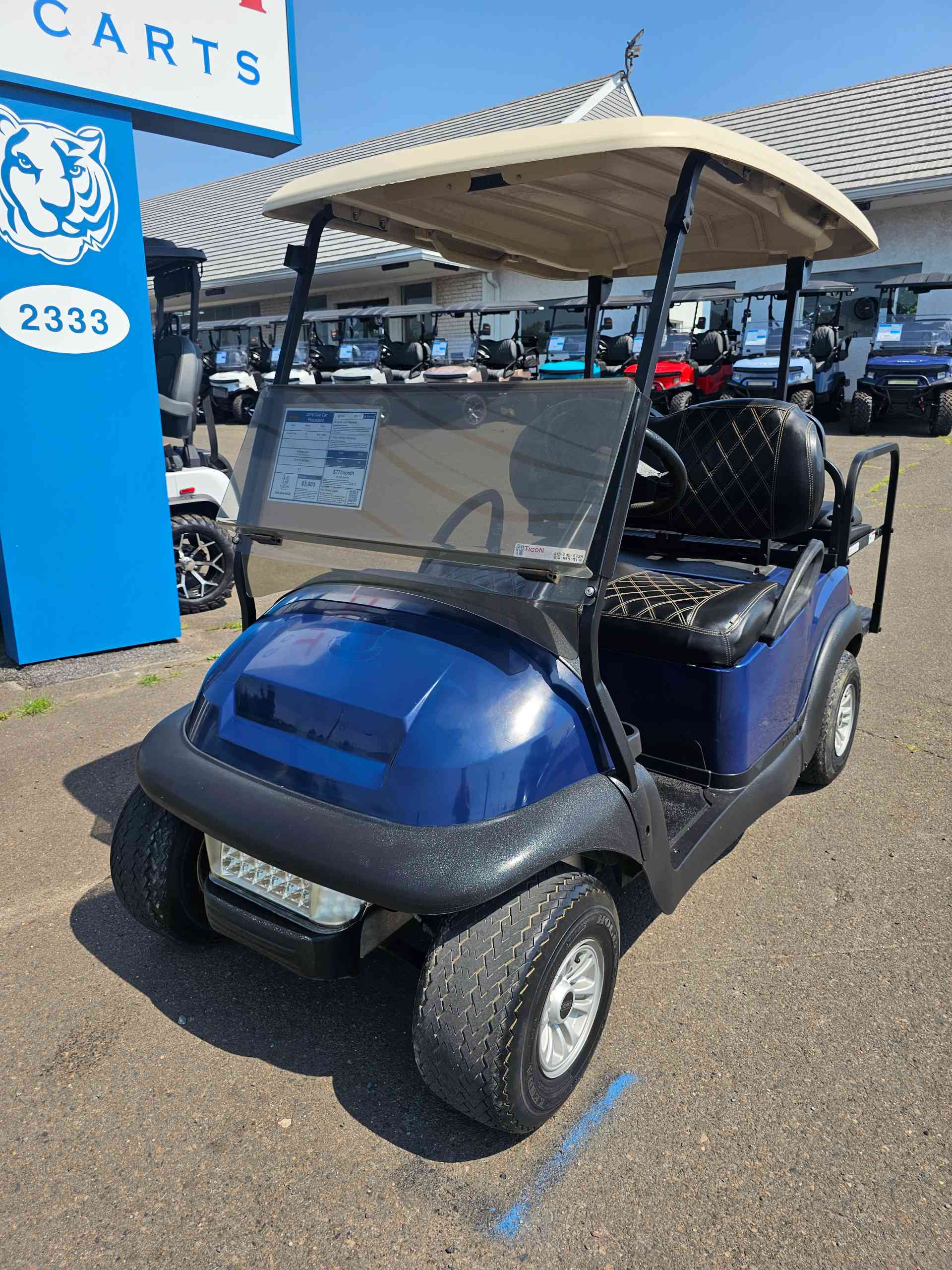 2019 Club Car Precedent Golf Cart in Blue