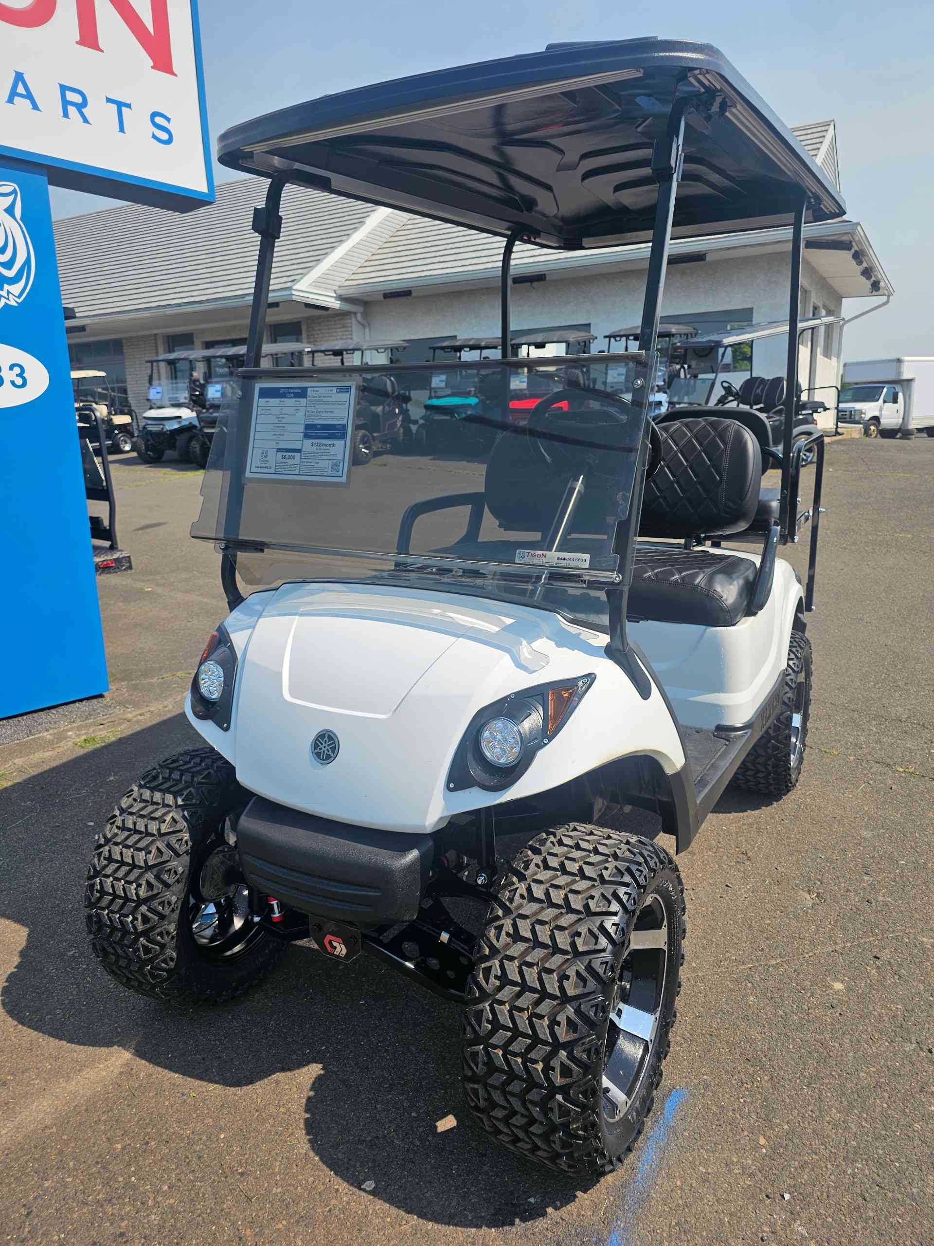 2013 Yamaha G29 Golf Cart in White