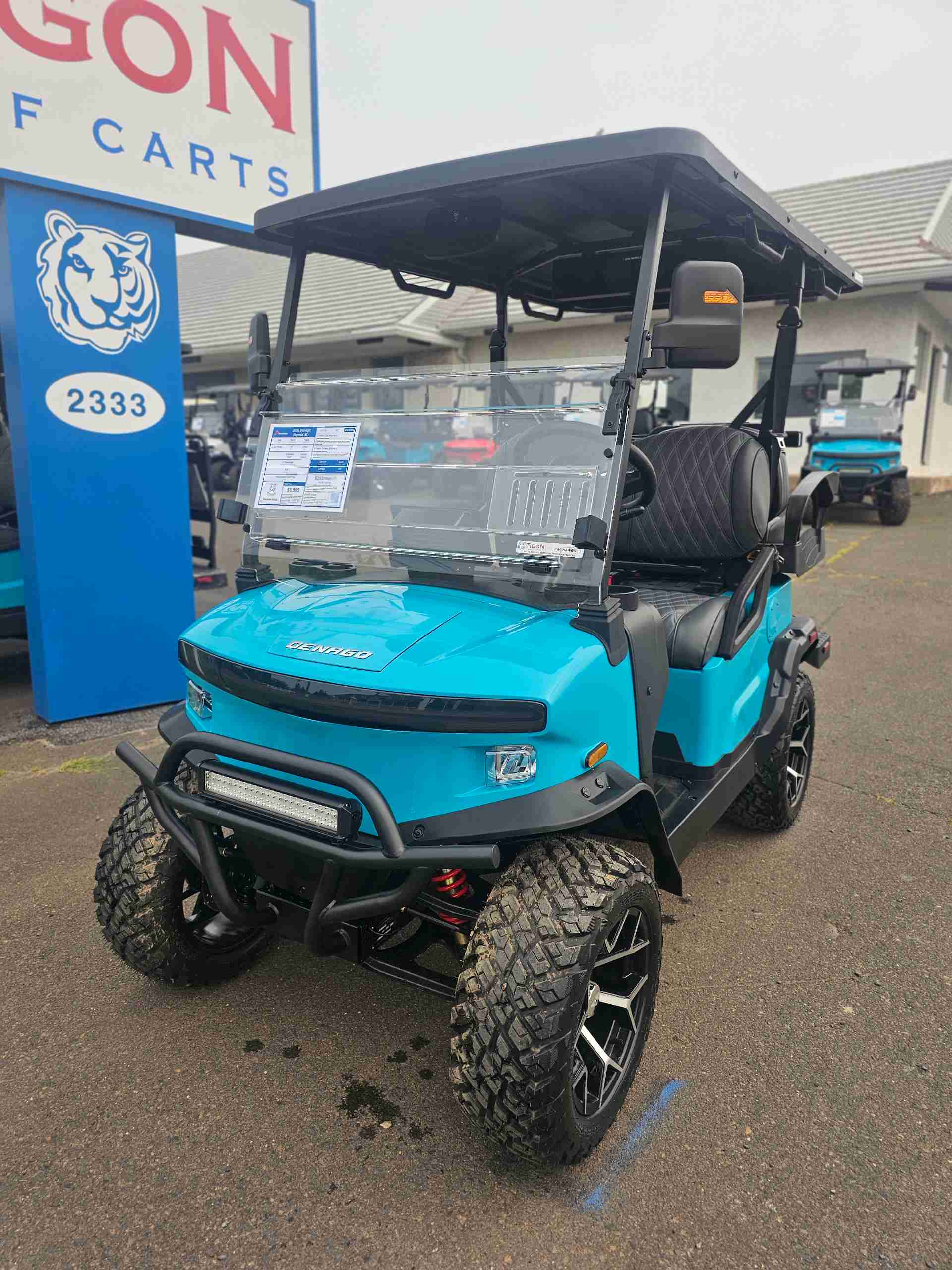 2026 Denago Nomad XL Golf Cart in Aqua