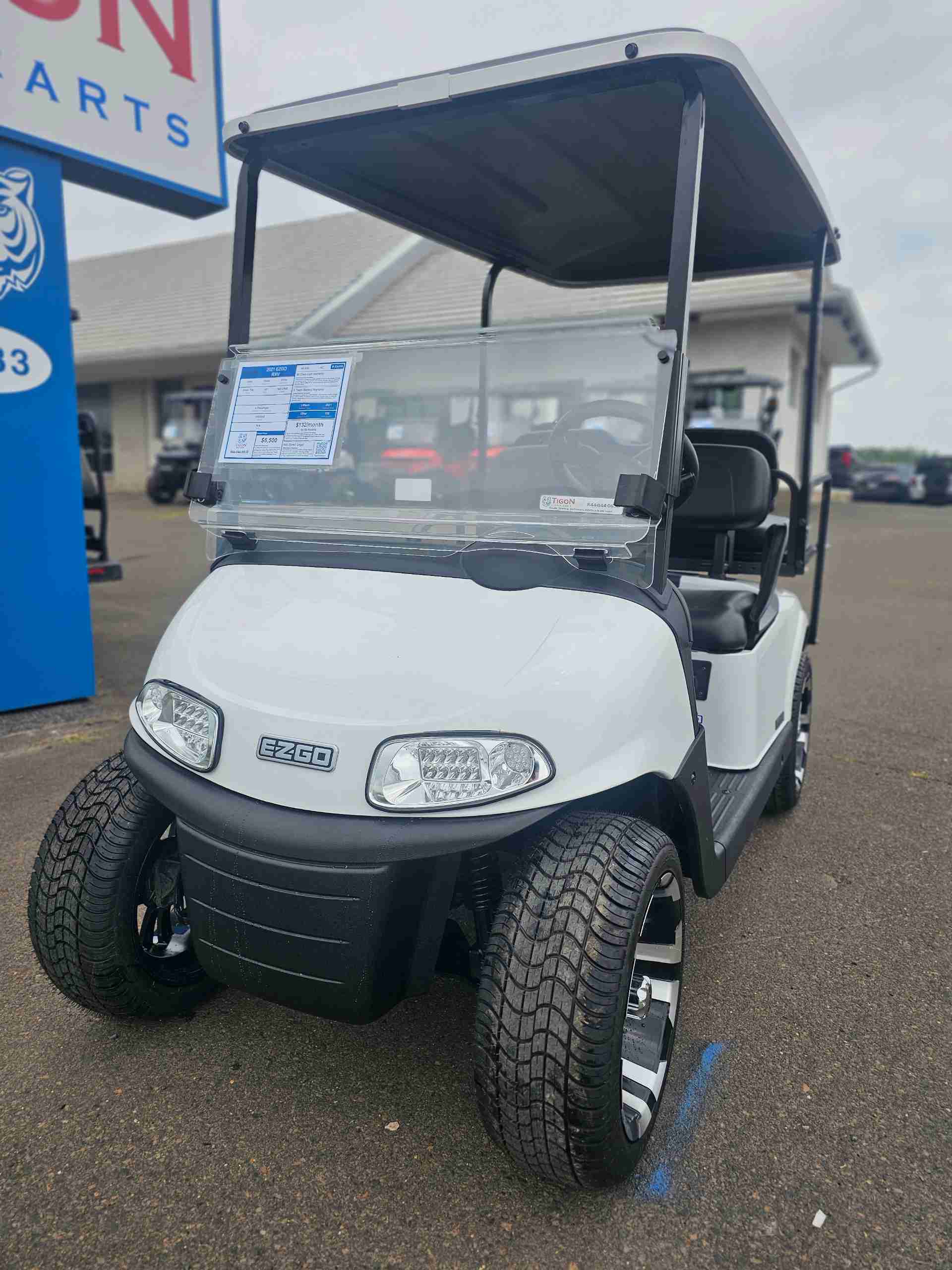 2021 EZGO RXV Golf Cart in White