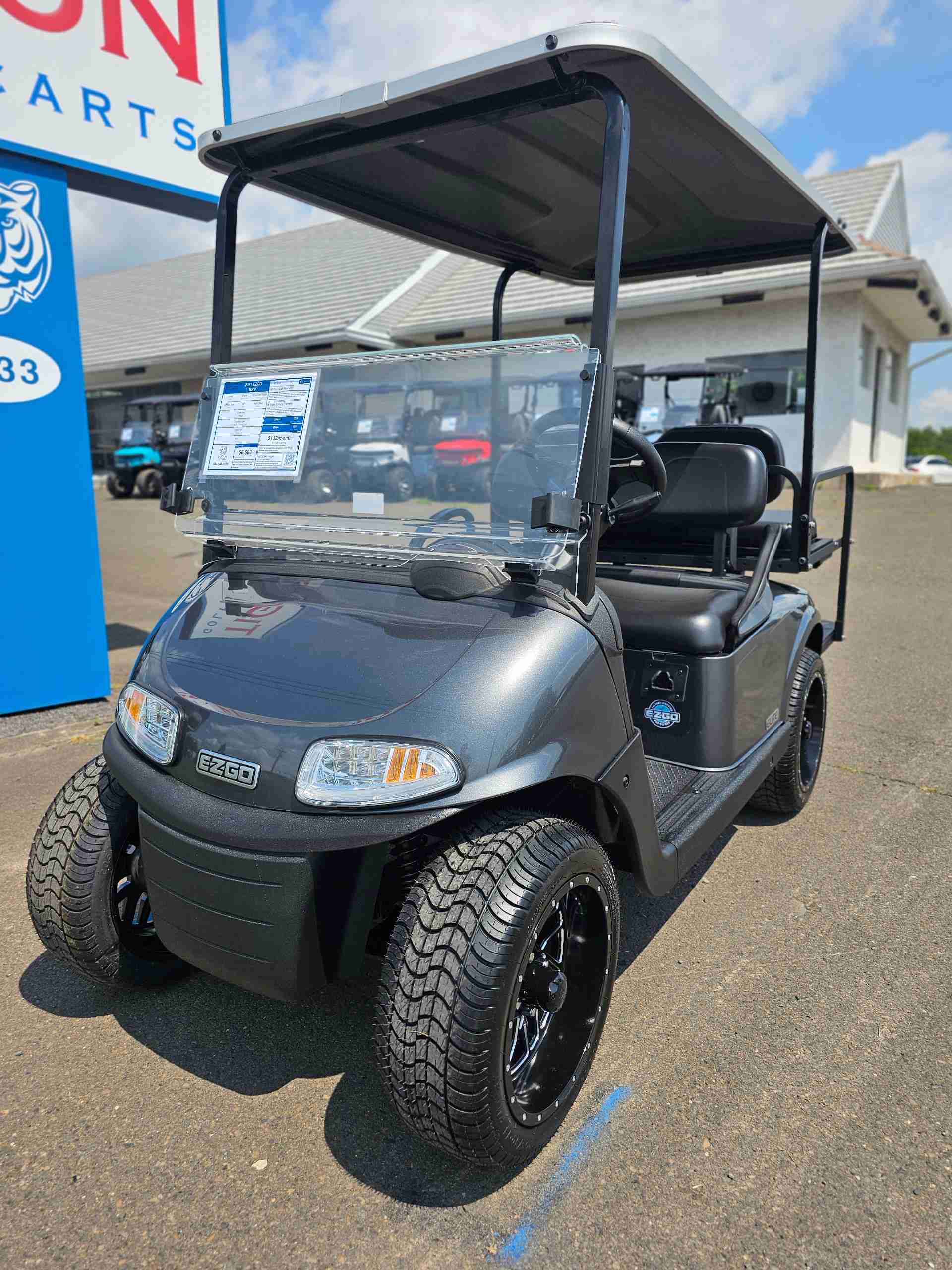 2021 EZGO RXV Golf Cart in Charcoal Black