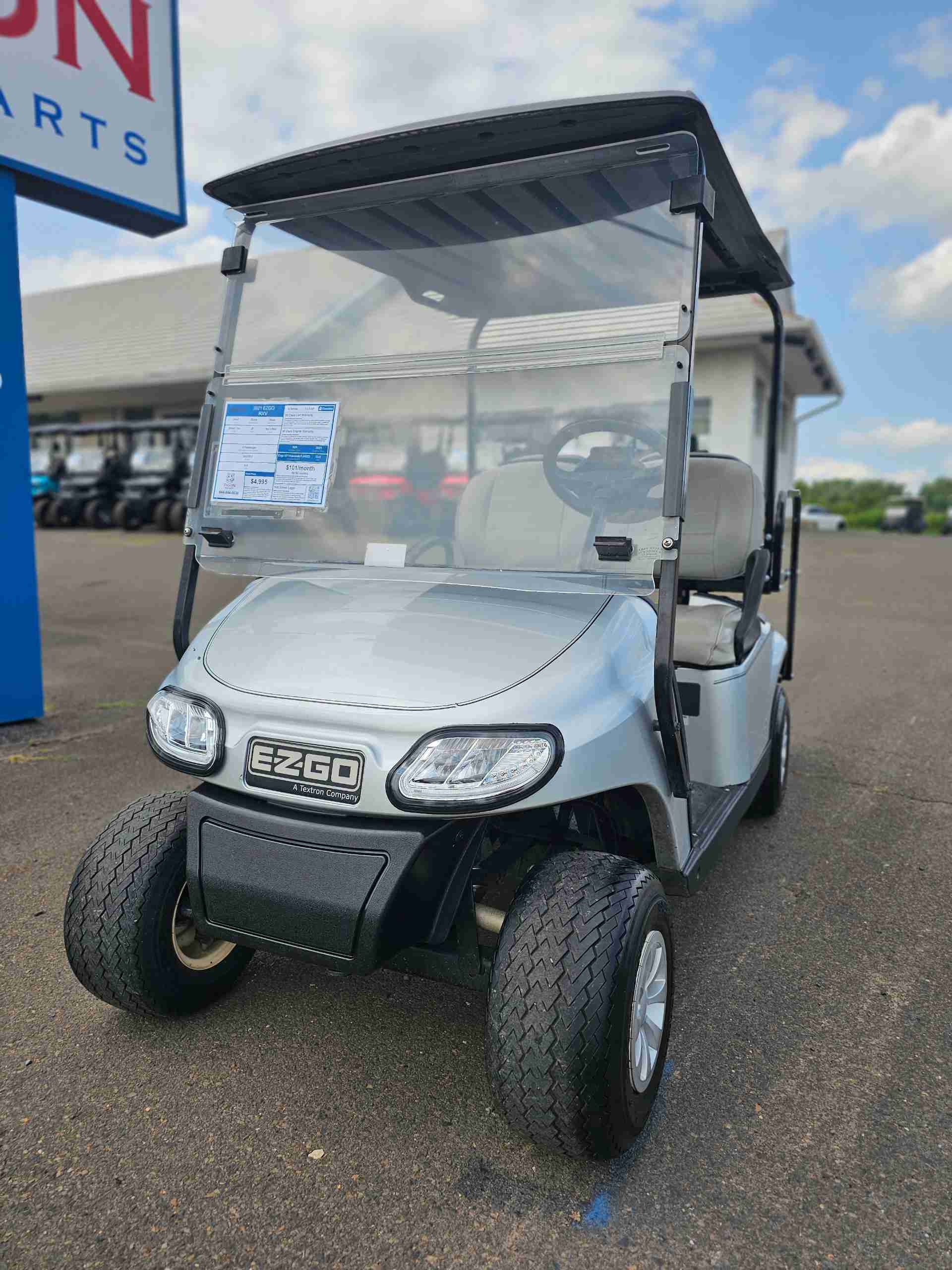 2021 EZGO TXT Golf Cart in Silver