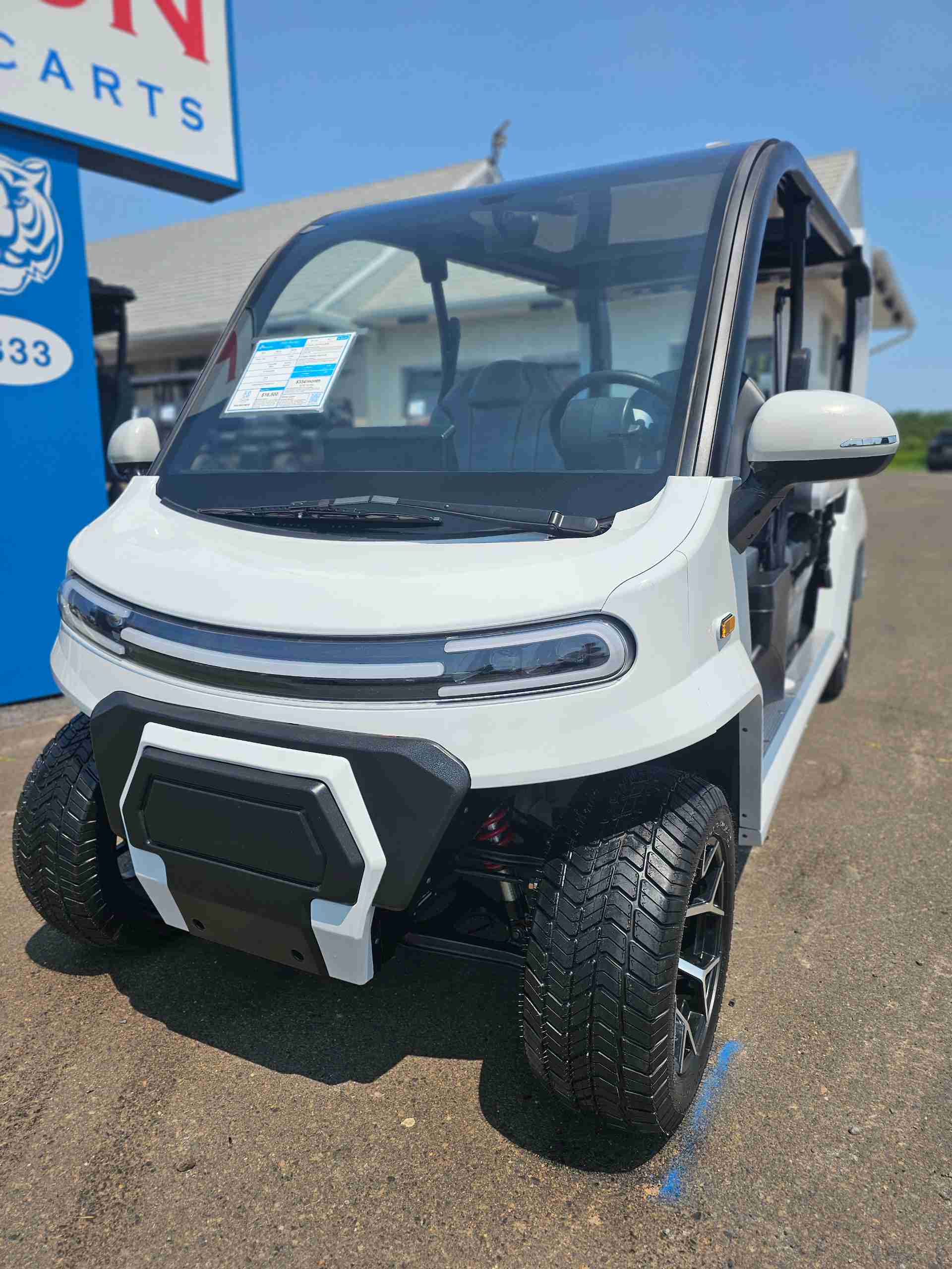 2026 Denago City Golf Cart in White