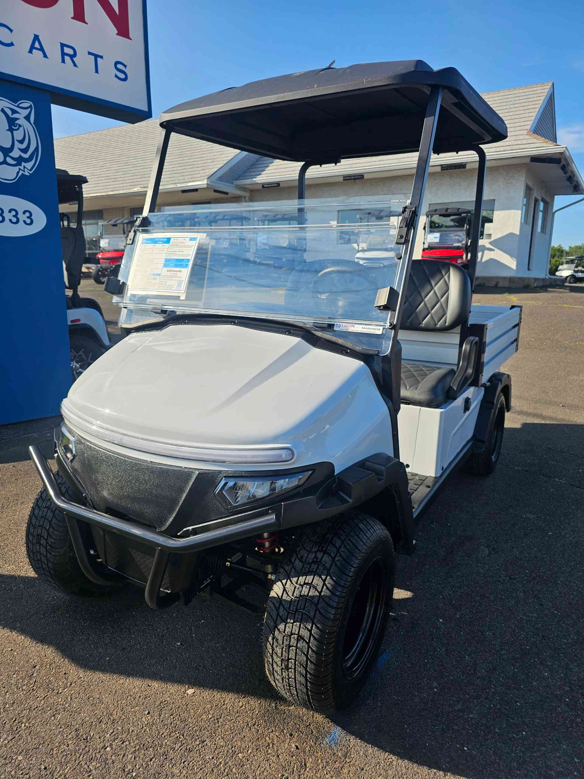 2026 Denago Oxen Golf Cart in White for sale at TIGON Hatfield, PA