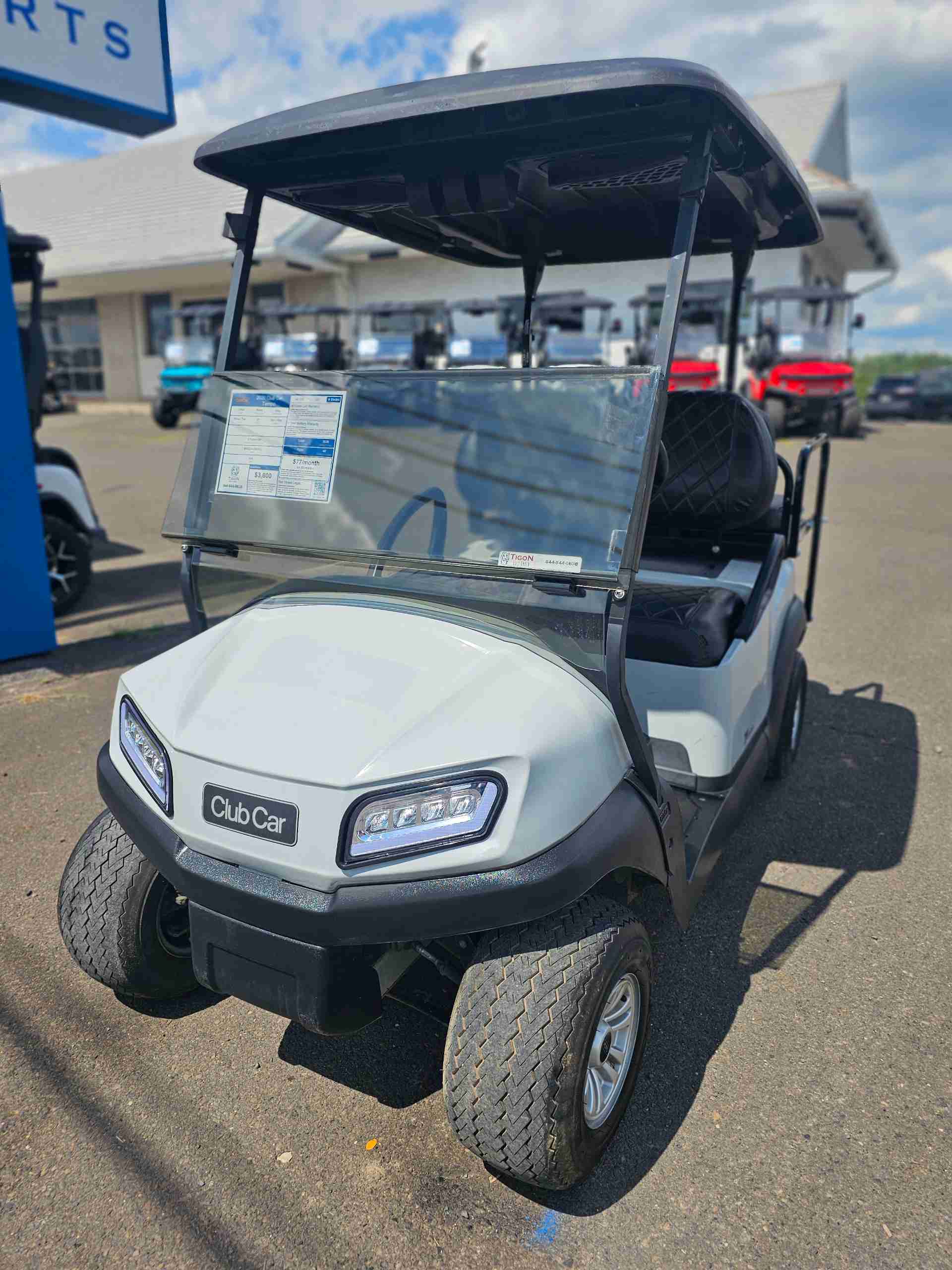 Used 2020 Club Car Tempo Golf Cart in Gray for sale at TIGON Gloucester Point, VA