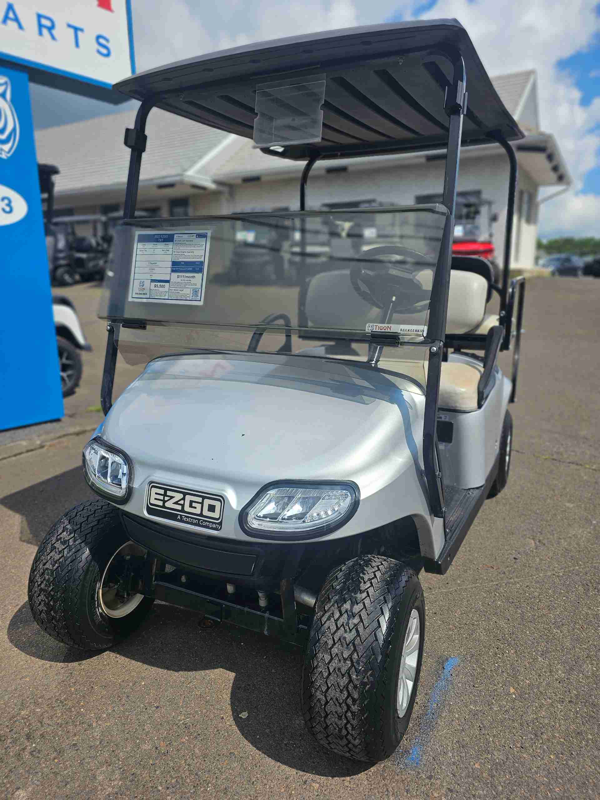 2022 EZGO TXT Silver