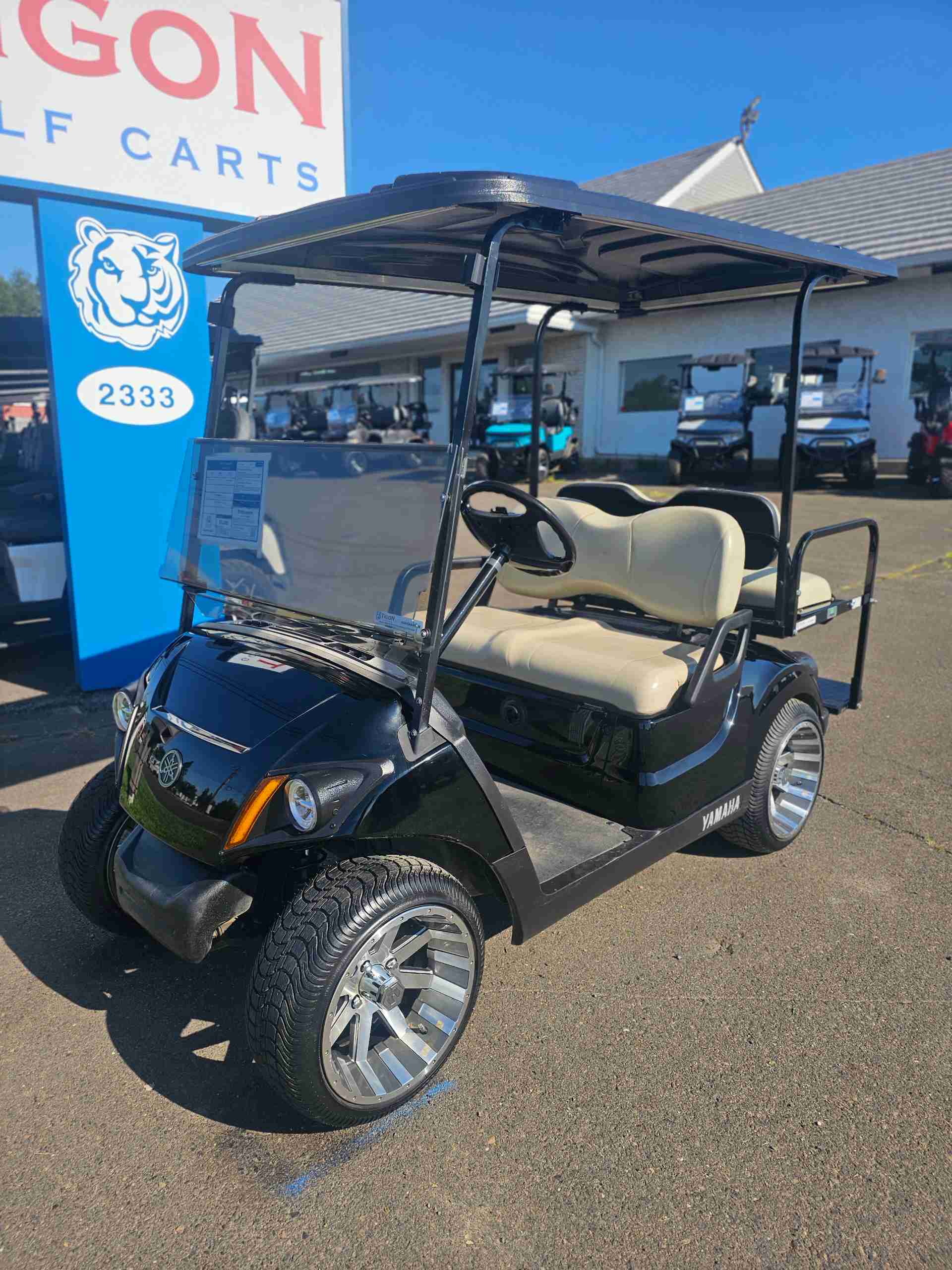 2017 Yamaha Drive 2 Black golf cart for sale in Hatfield, PA — July 4th Golf Cart Sales Event